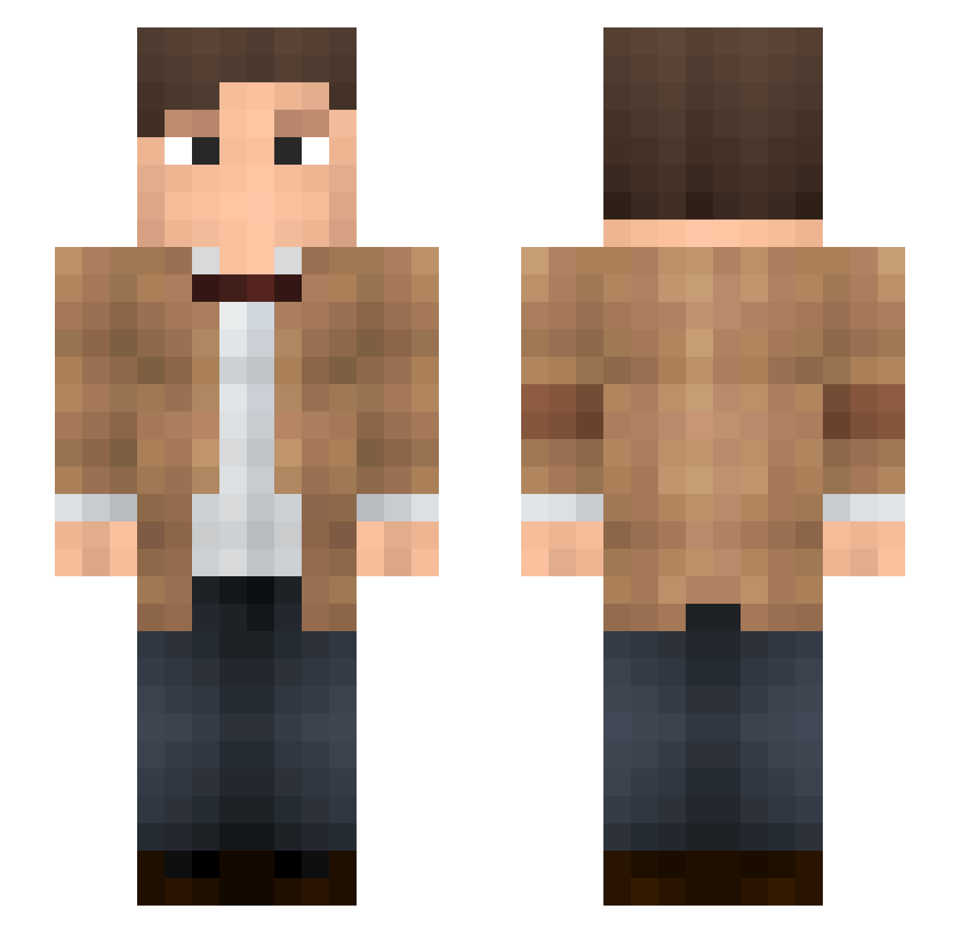 Bla_Stokkand Minecraft skin, front and back view