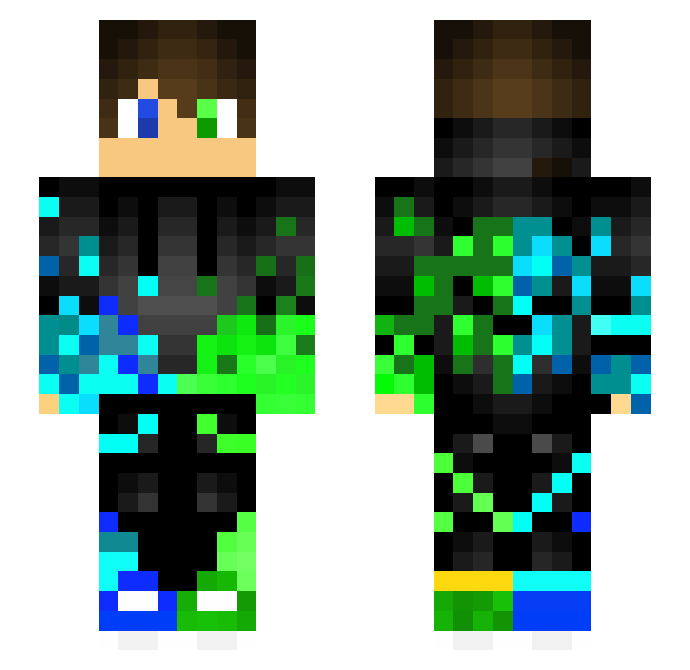 fullsteamahd2 Minecraft skin, front and back view