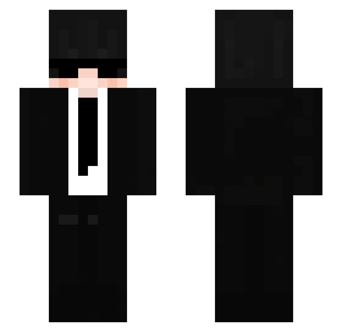 wrgfa Minecraft skin, front and back view