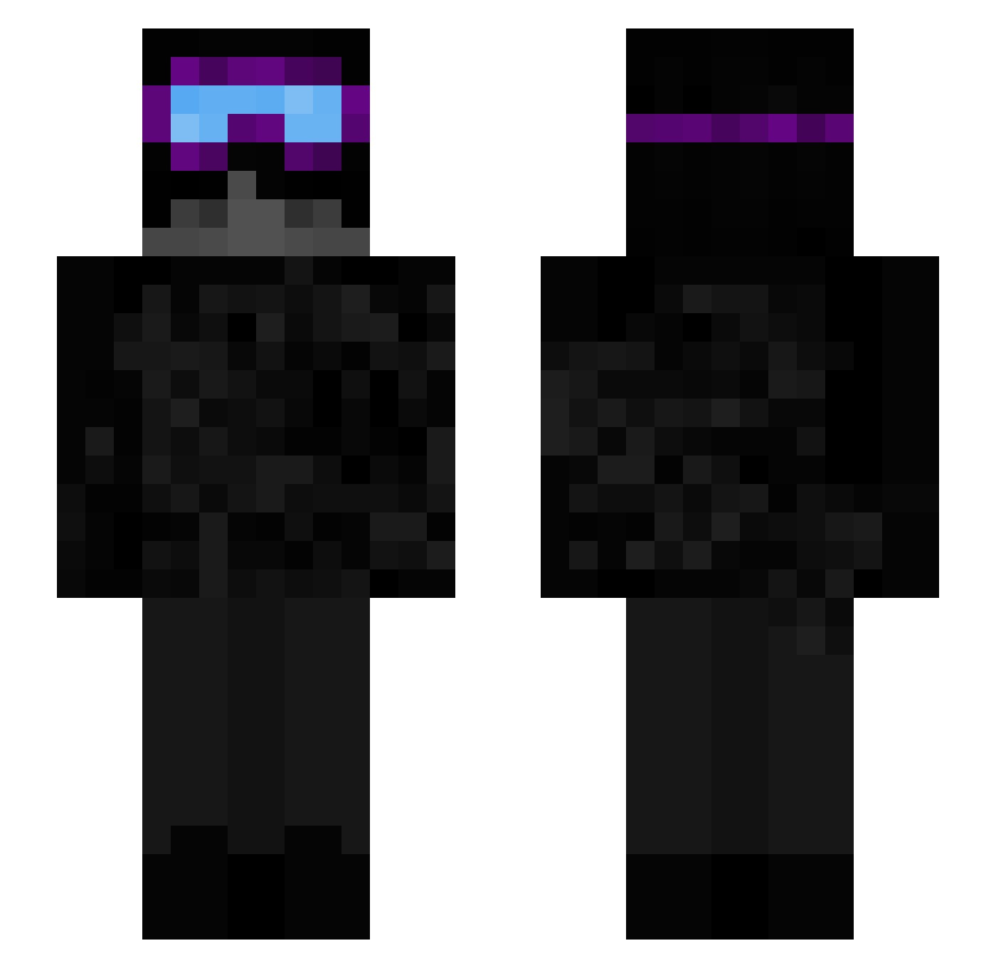 wa9tax33 Minecraft skin, front and back view