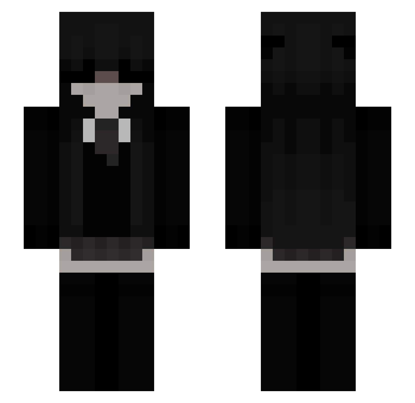ShingoInTwingo Minecraft skin, front and back view