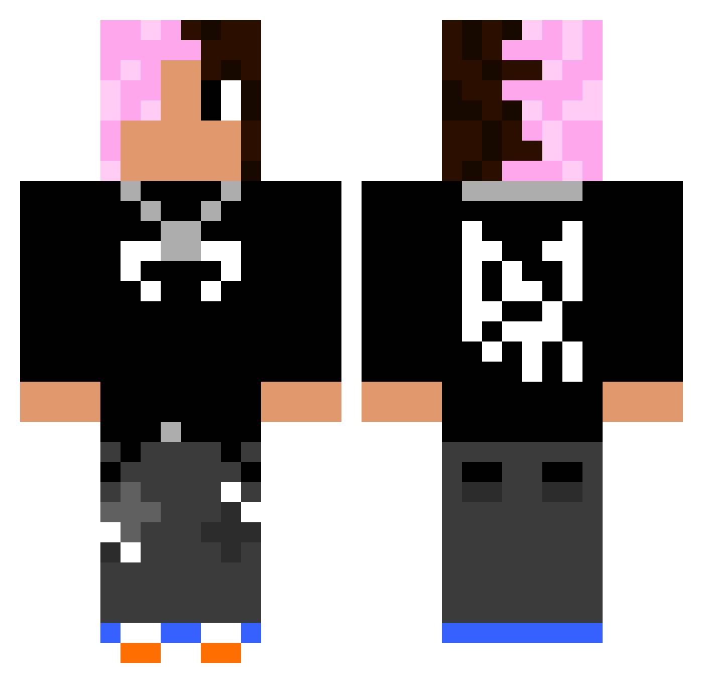 OurLordJesus Minecraft skin, front and back view