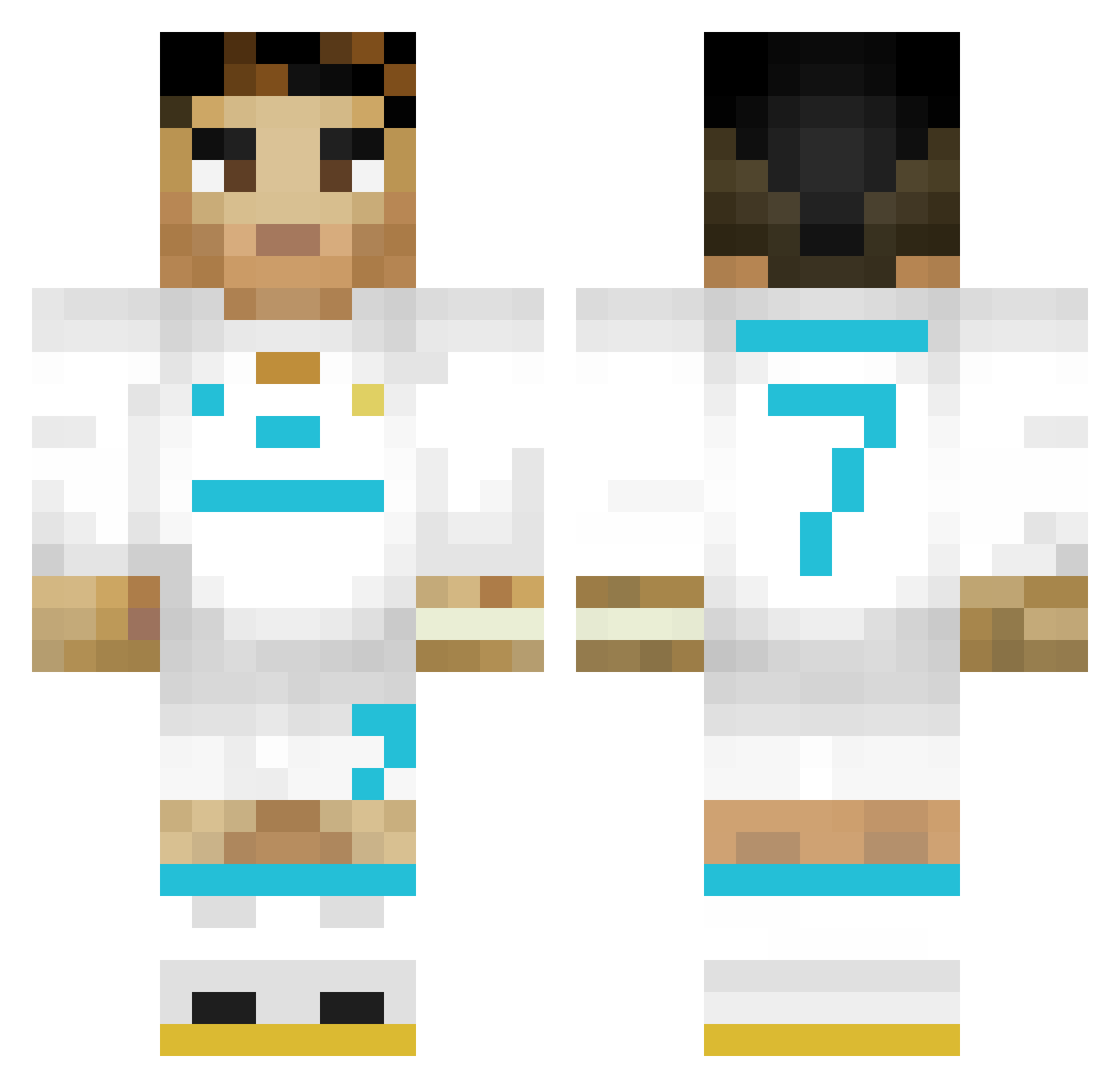ElHectorcito Minecraft skin, front and back view