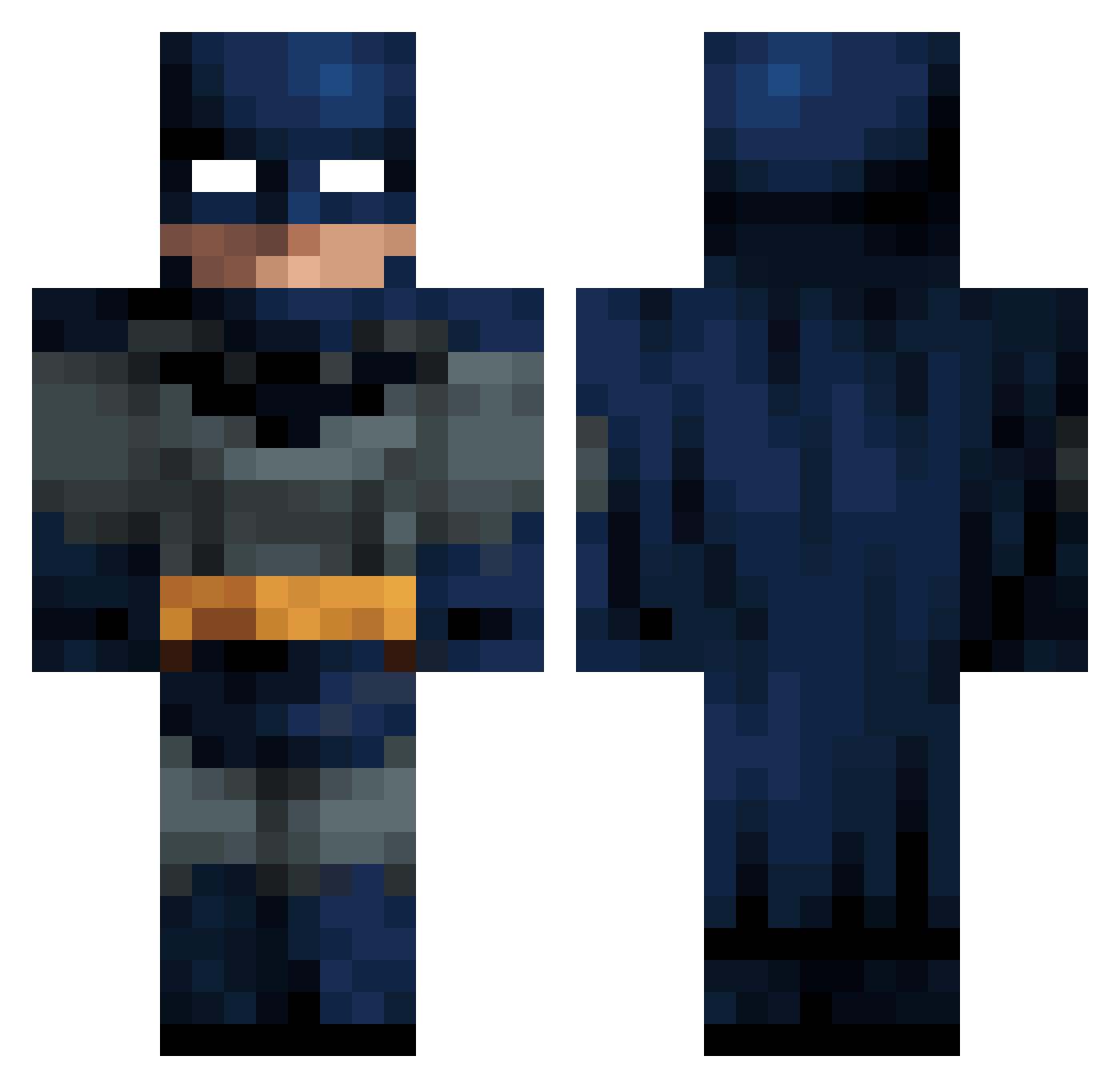 Davidenco Minecraft skin, front and back view