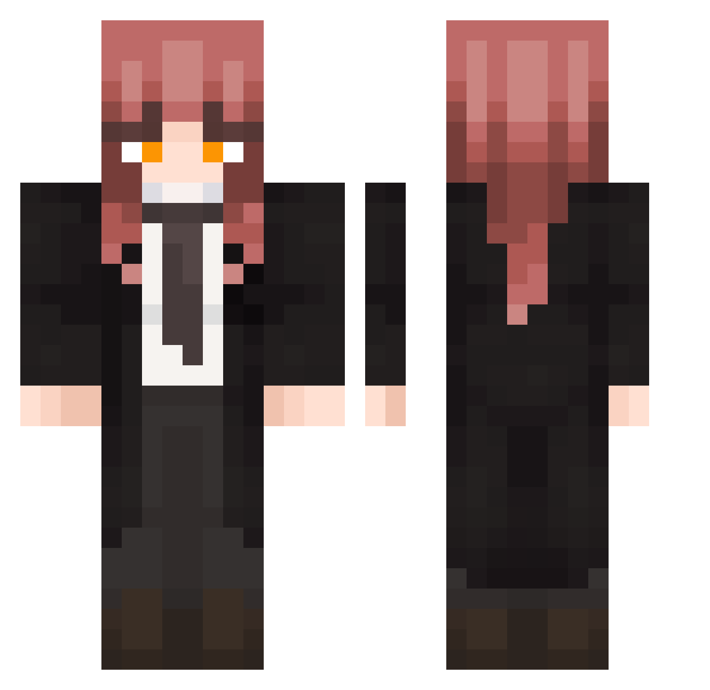 zrans Minecraft skin, front and back view