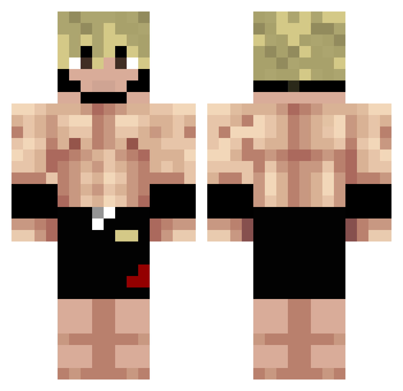 RaresCamataru Minecraft skin, front and back view