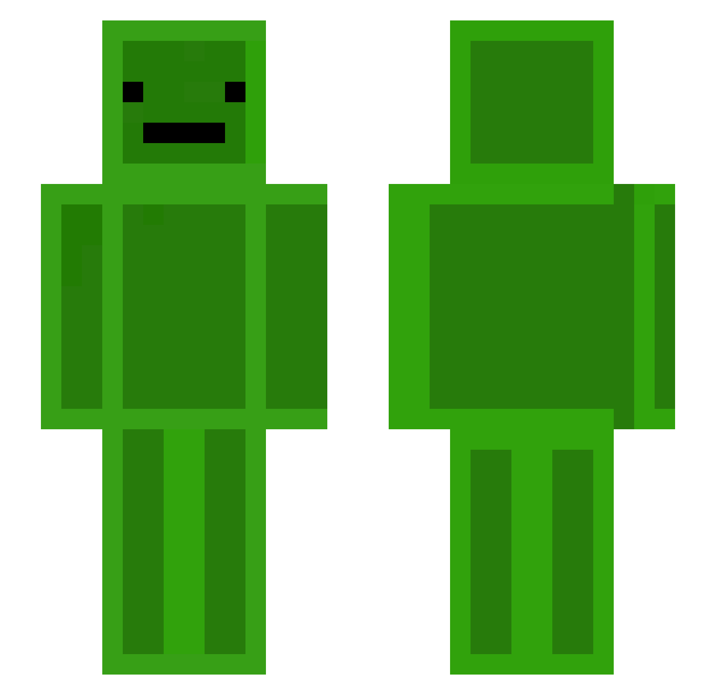 Sauregurke09 Minecraft skin, front and back view