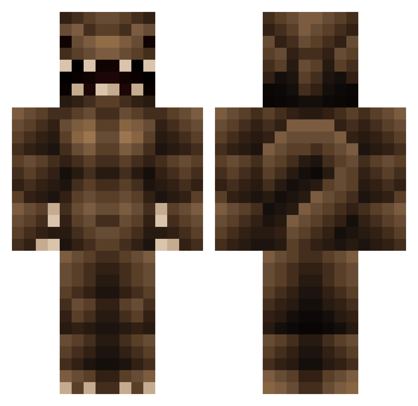 ivan_lua Minecraft skin, front and back view