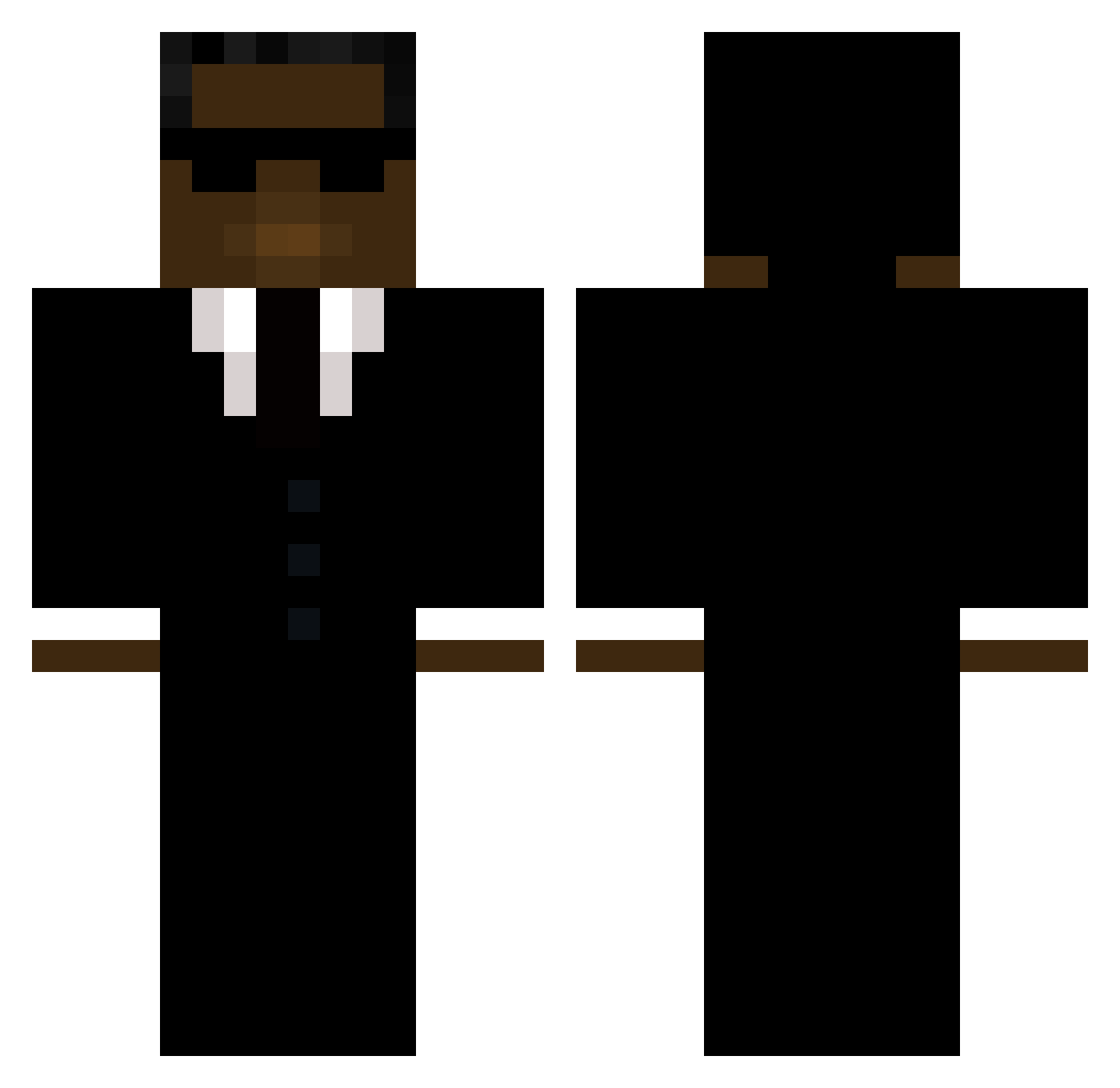 SuperJump17 Minecraft skin, front and back view