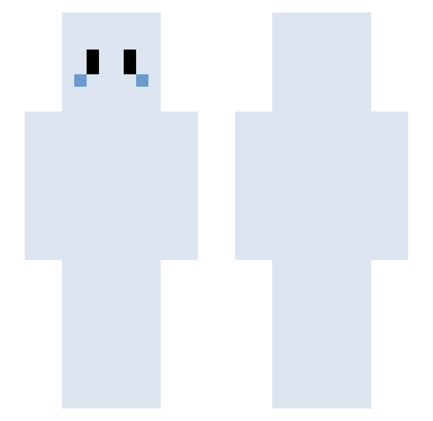 Addiction__ Minecraft skin, front and back view