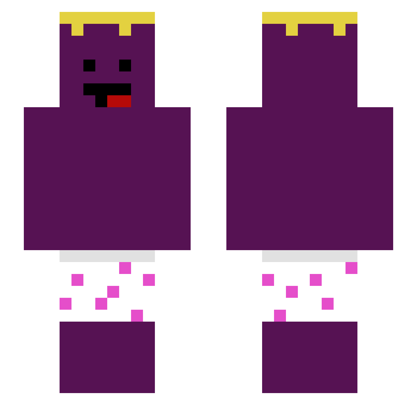 ICROZITO Minecraft skin, front and back view