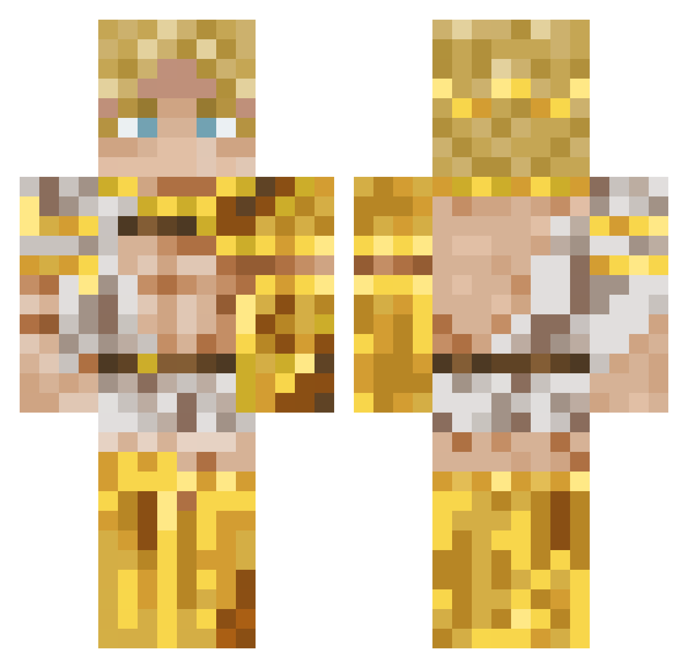 Julighg4711 Minecraft skin, front and back view