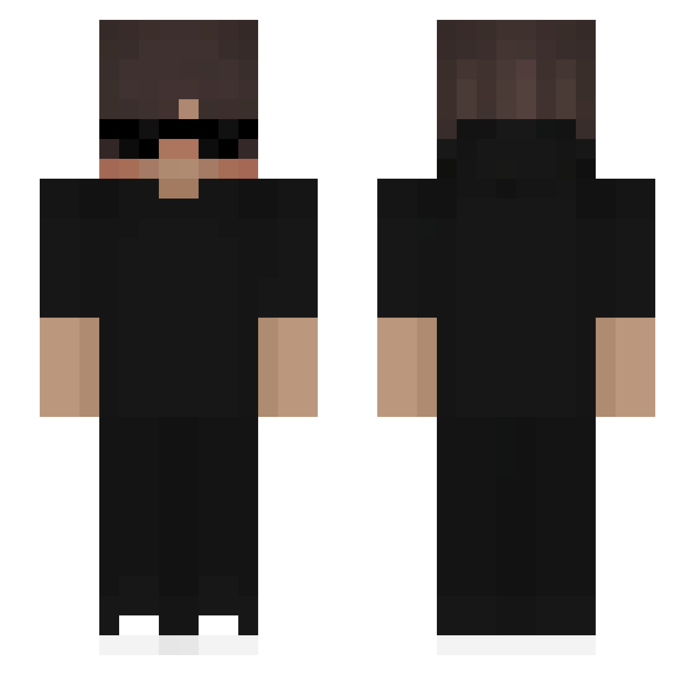RATITA77 Minecraft skin, front and back view
