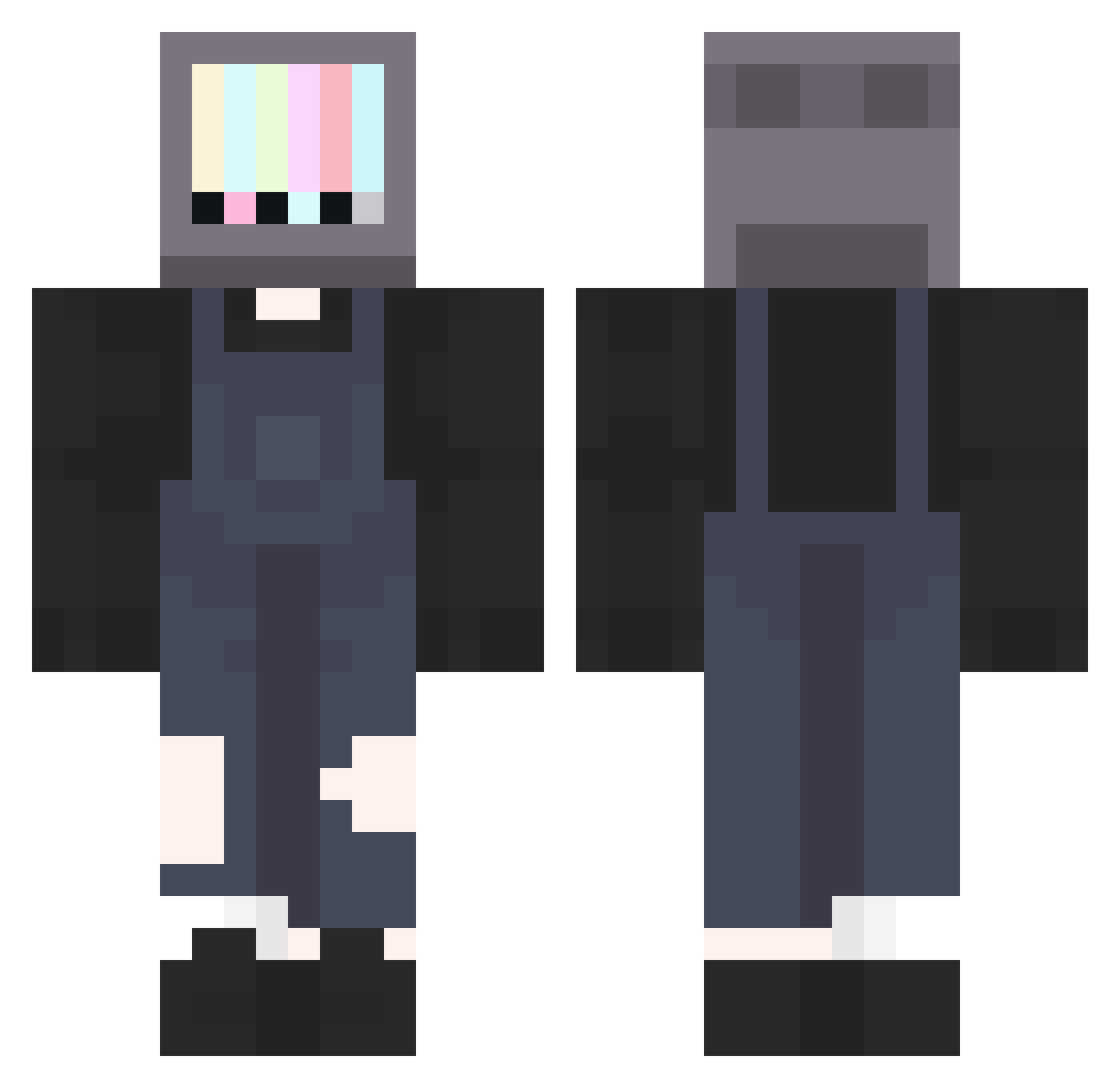 zoso_iv Minecraft skin, front and back view
