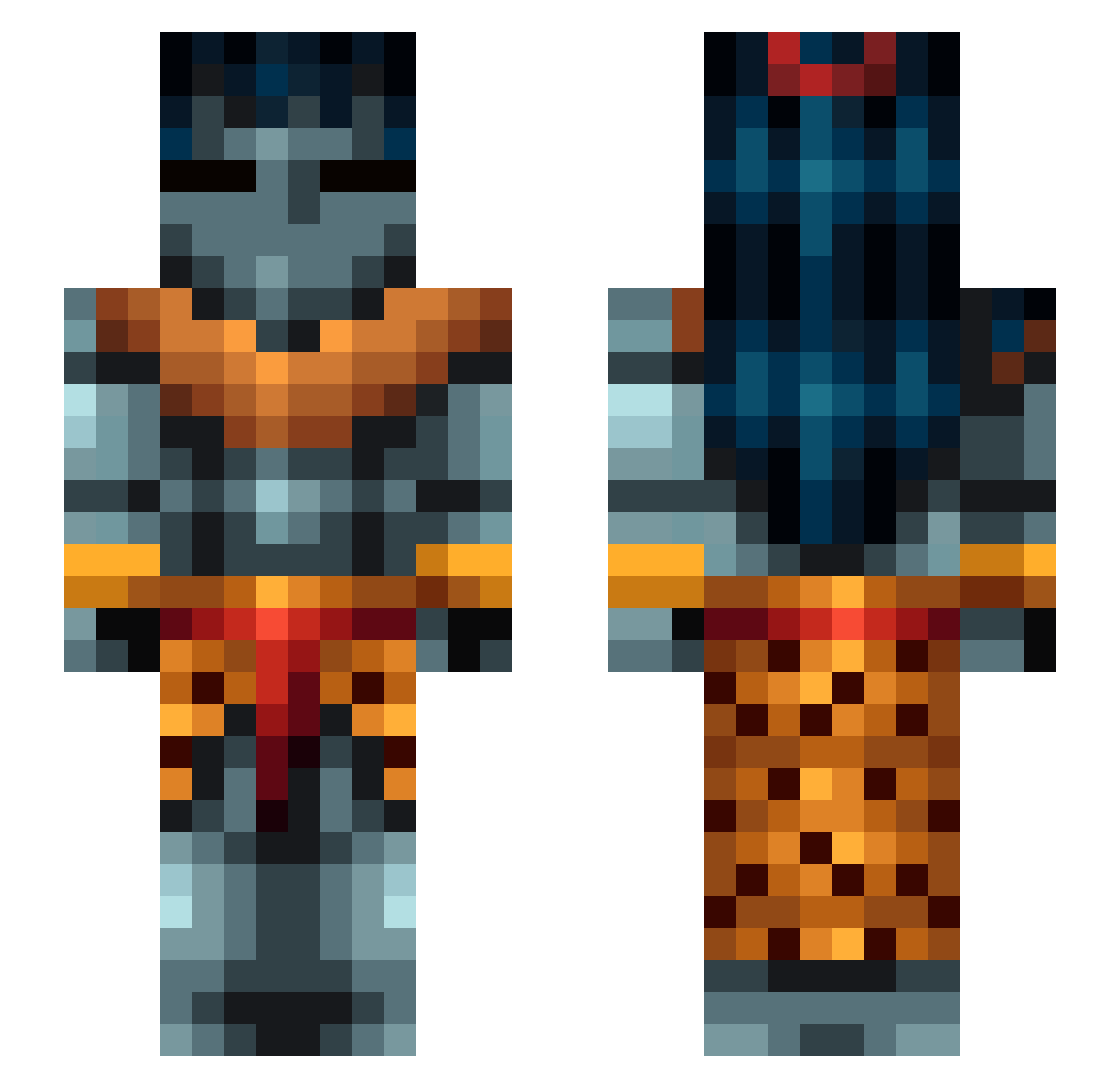 EnSabahNurZ Minecraft skin, front and back view
