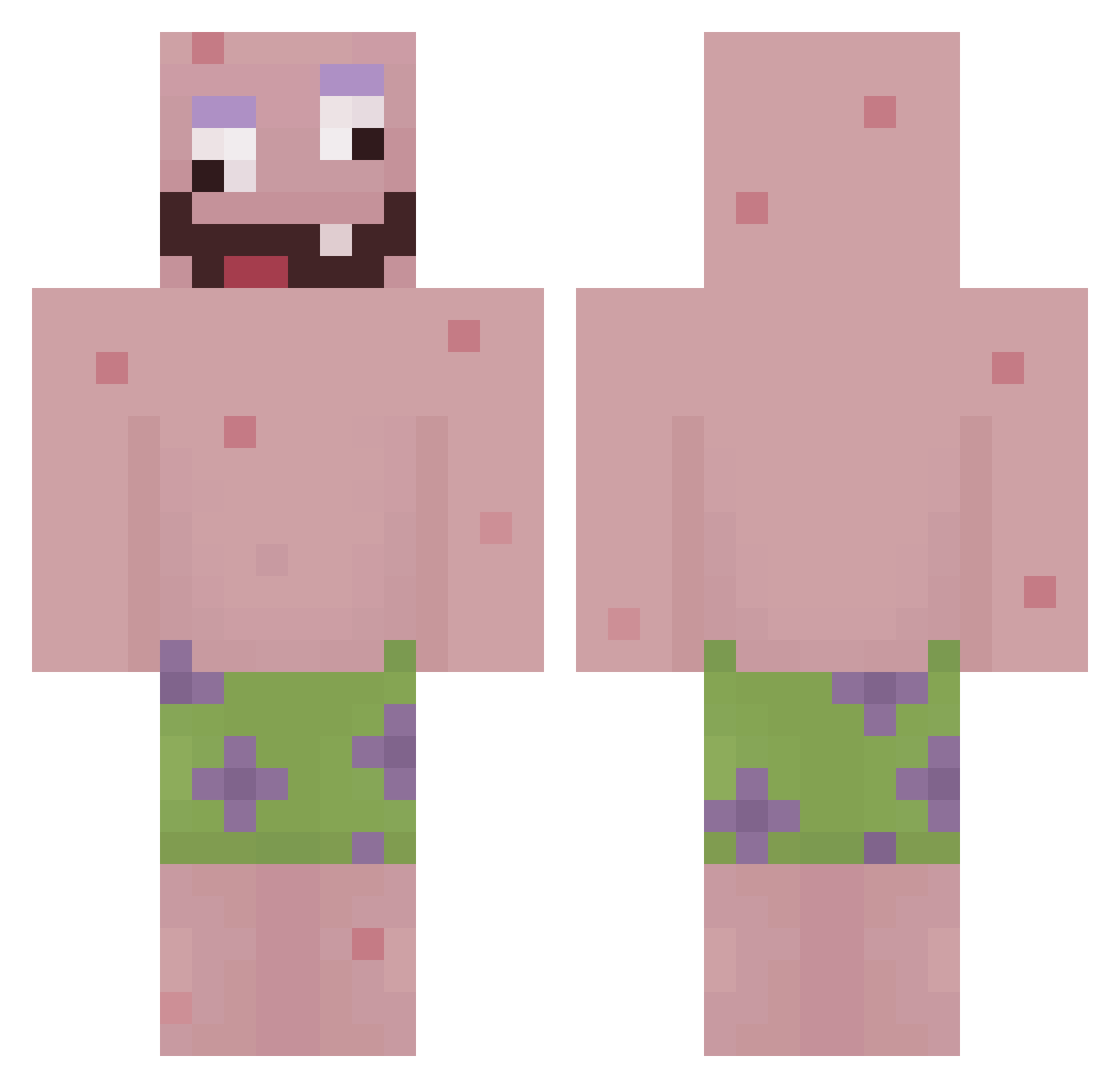 C_Rebeca Minecraft skin, front and back view
