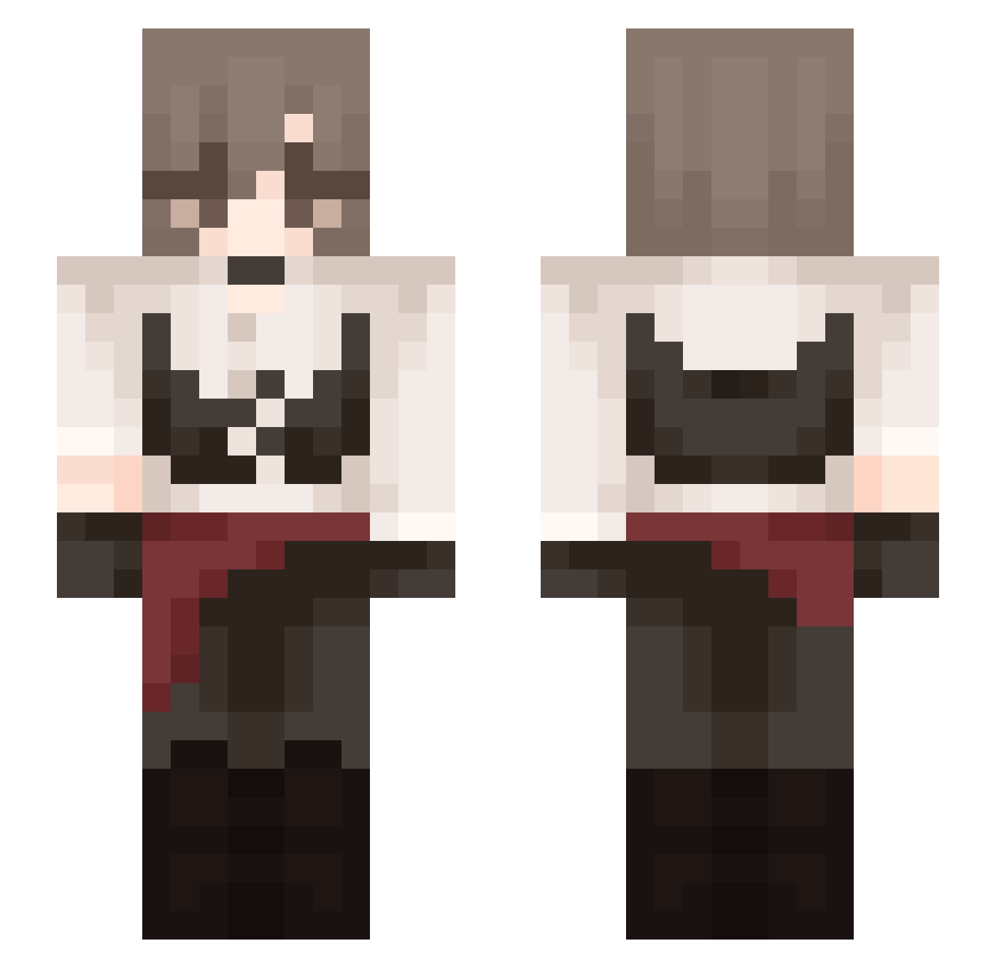 sleepylyn Minecraft skin, front and back view