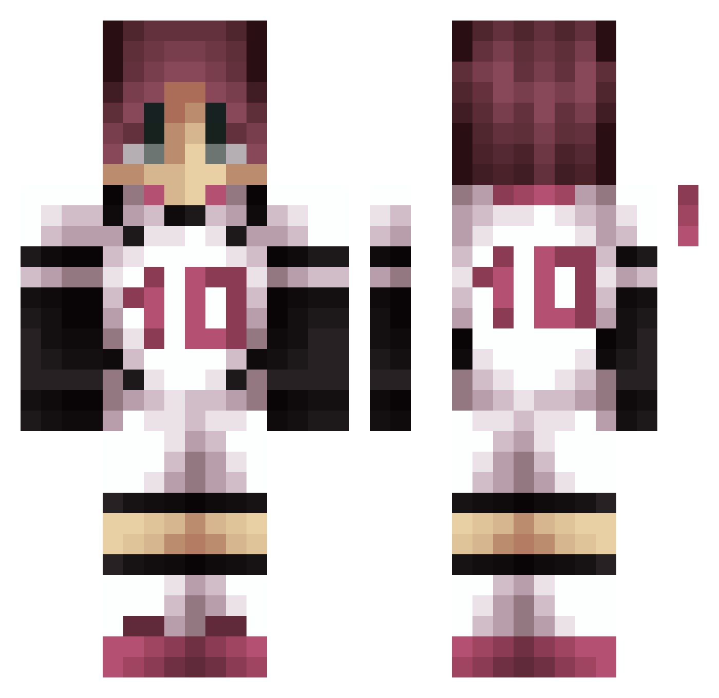 Lonnexxx_ Minecraft skin, front and back view