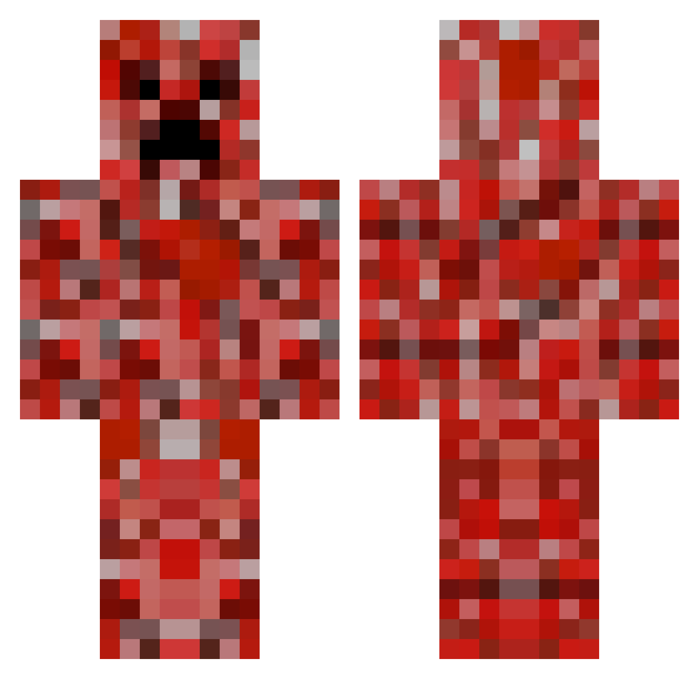 Brett Minecraft skin, front and back view