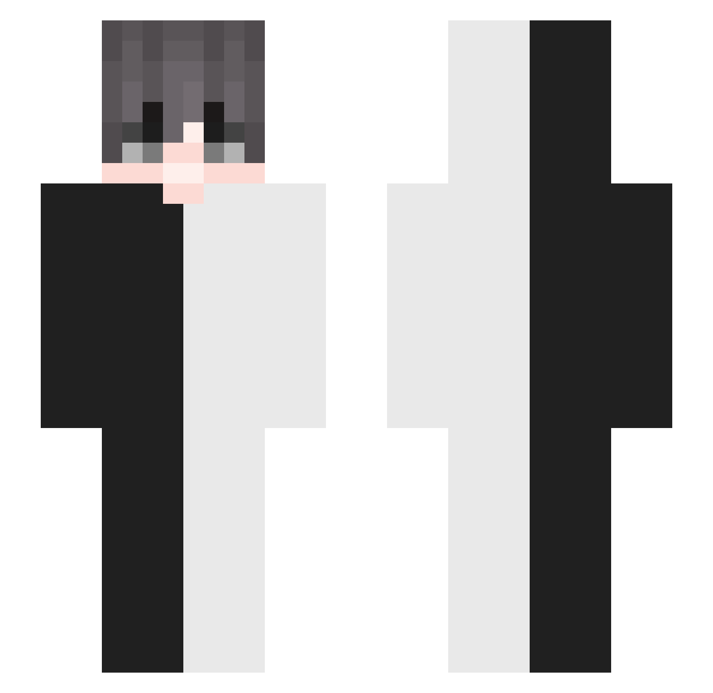 strght_ Minecraft skin, front and back view