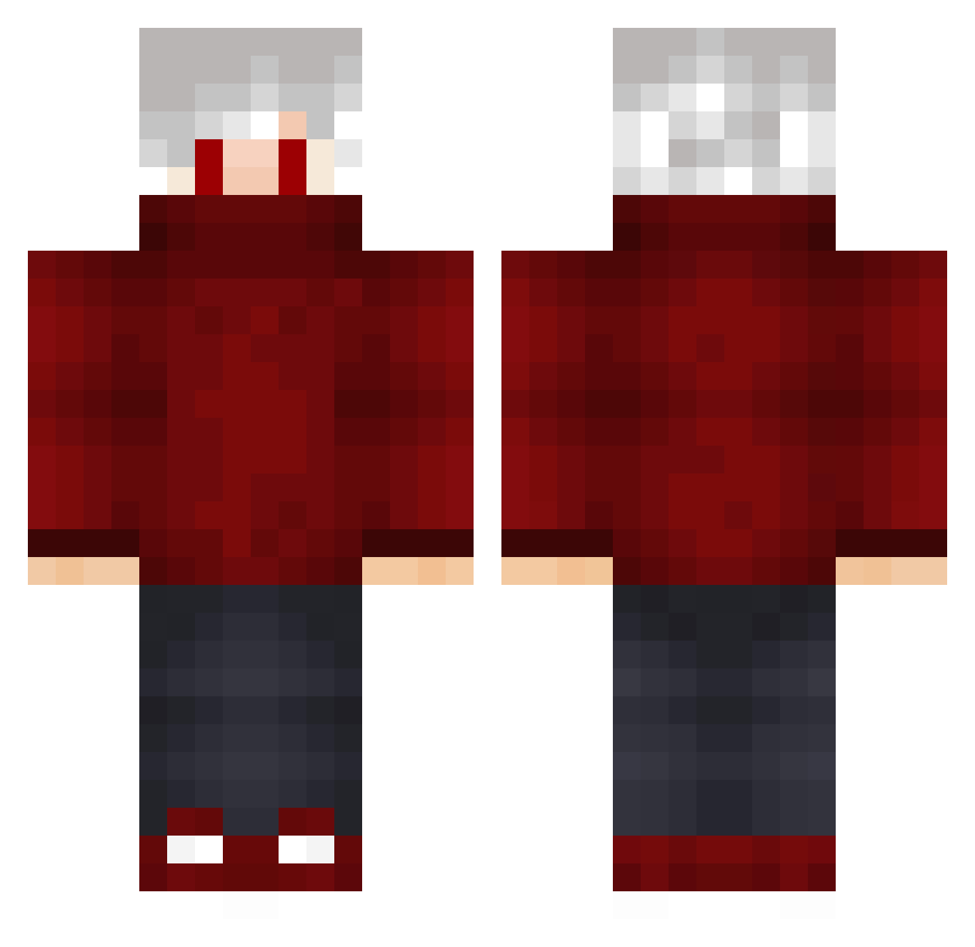 lyfestylecristi Minecraft skin, front and back view