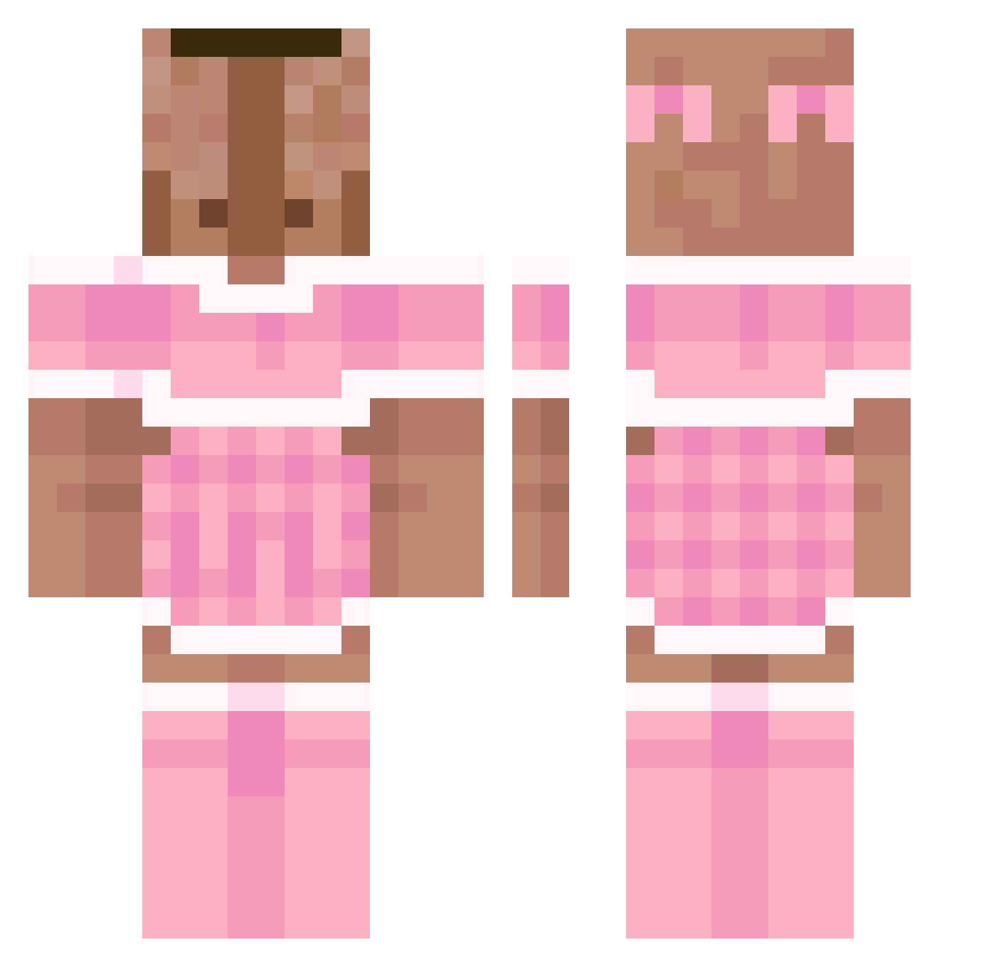 Wenis__ Minecraft skin, front and back view