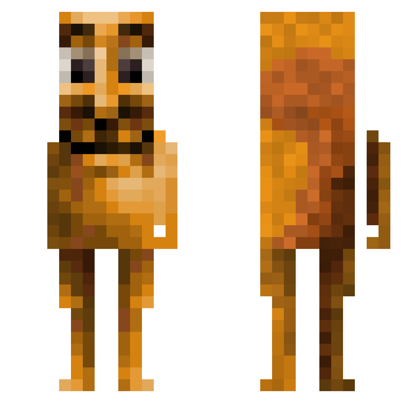 ZamThatGuy Minecraft skin, front and back view