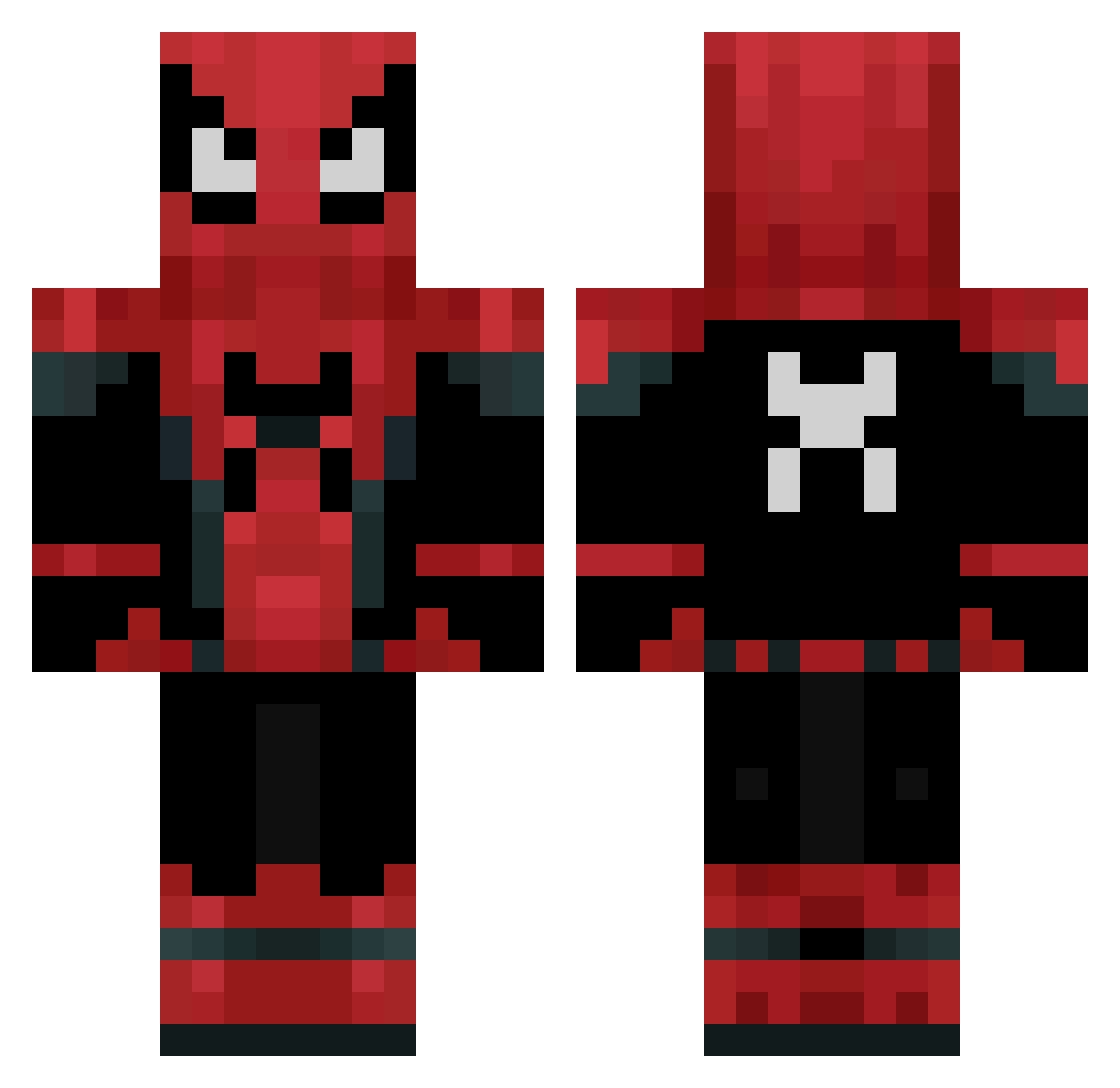 StiffOakTree Minecraft skin, front and back view