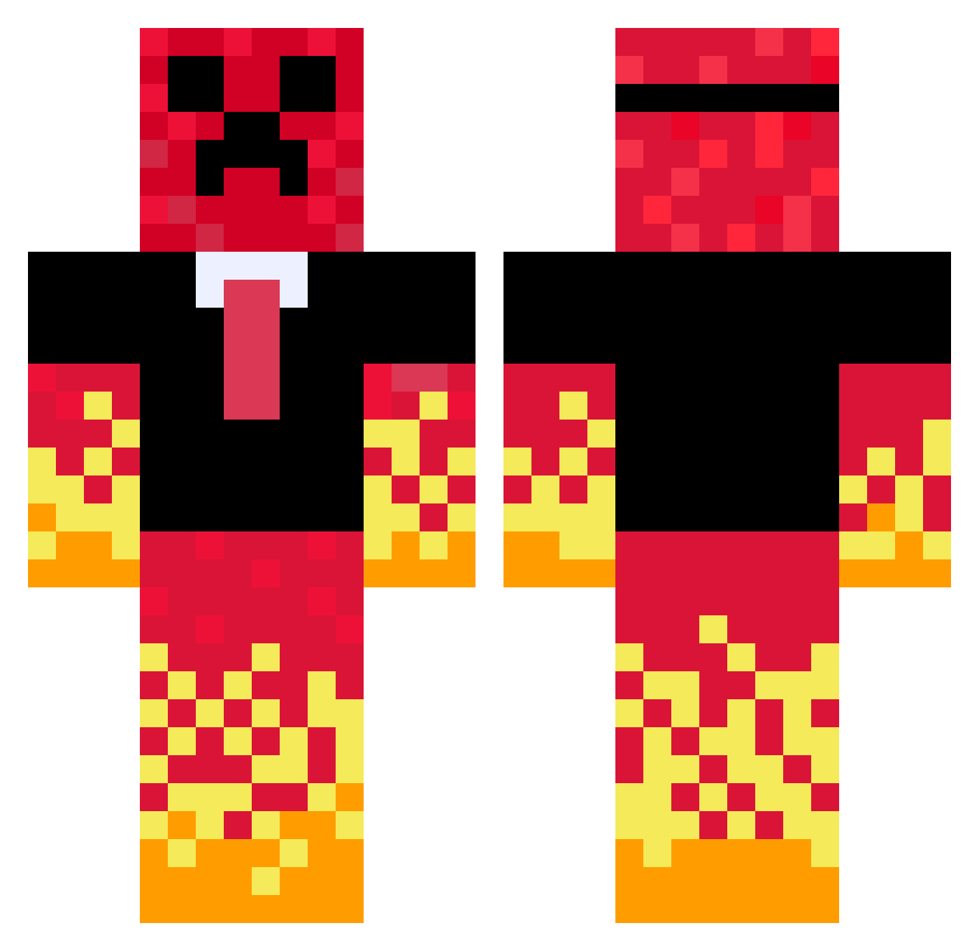 Betonowy_klocek Minecraft skin, front and back view