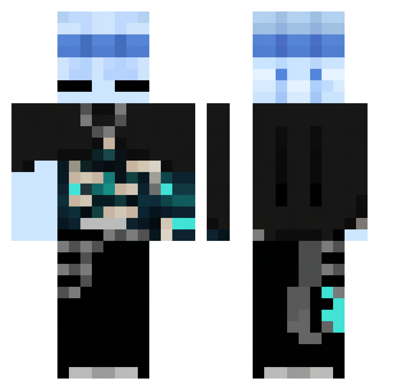 _Lxzz_ Minecraft skin, front and back view