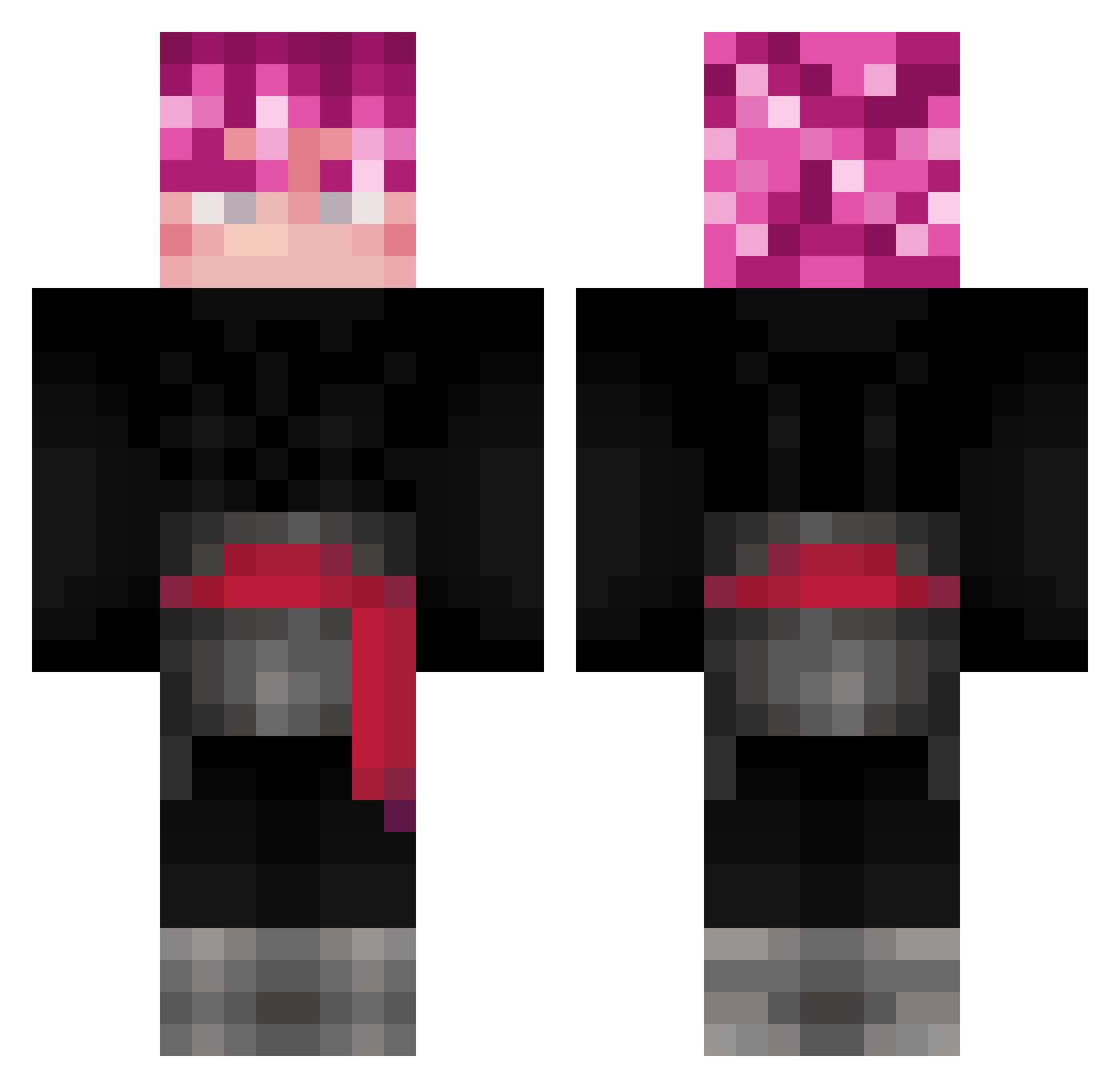 ponglenis33 Minecraft skin, front and back view