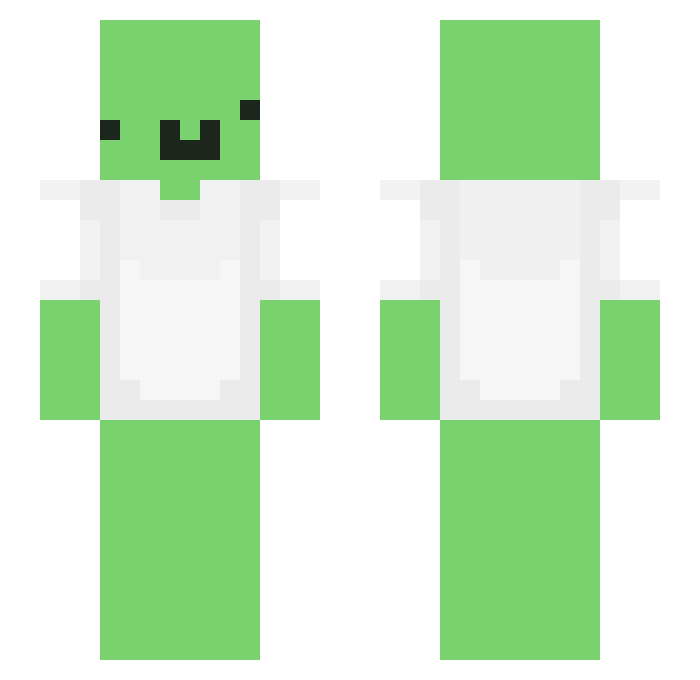 jucktnich Minecraft skin, front and back view