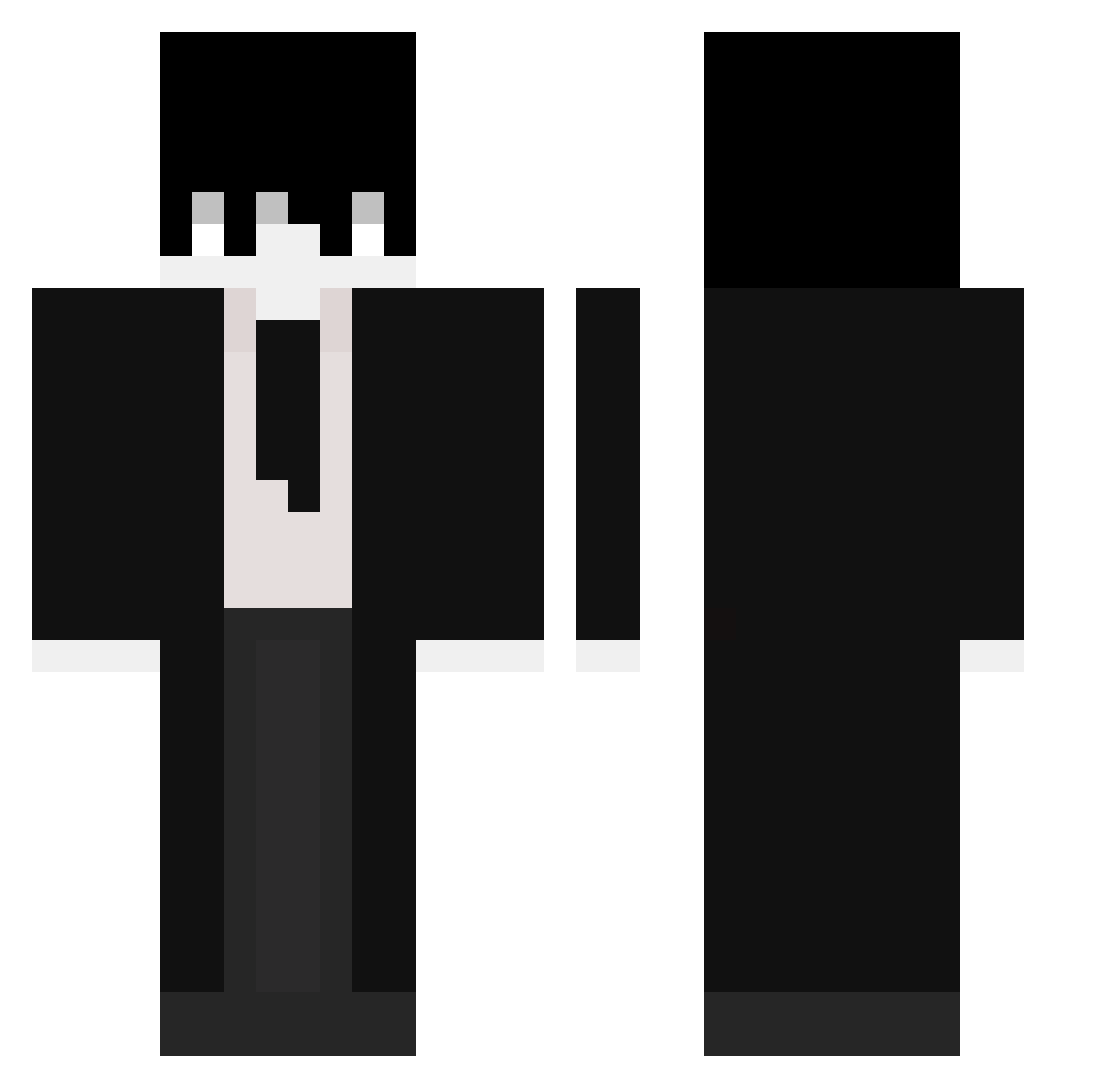 TheBone24 Minecraft skin, front and back view