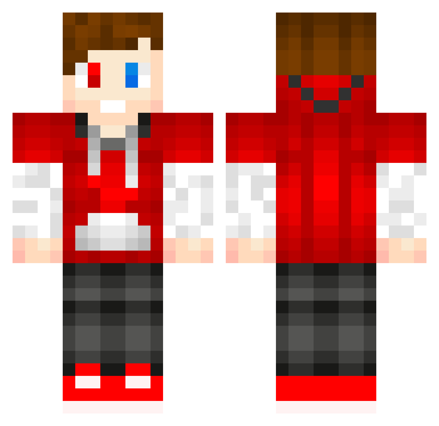 _ROCKERGAMER_ Minecraft skin, front and back view
