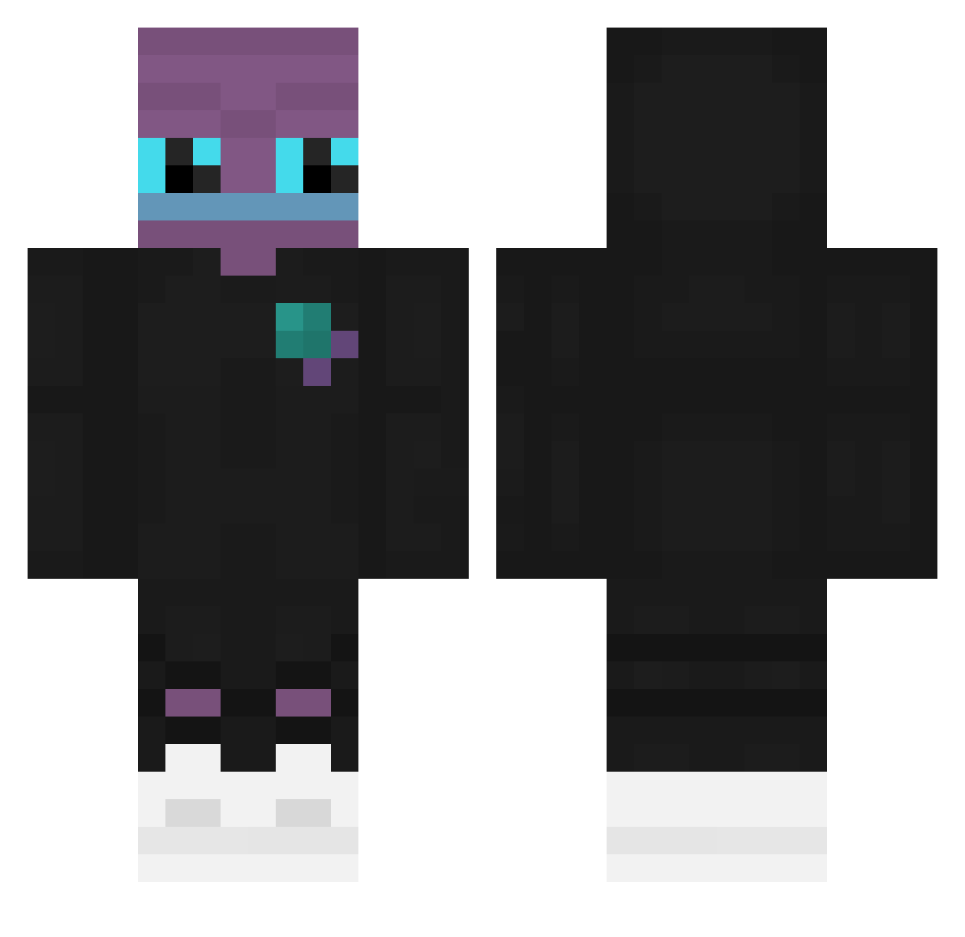 PhokMei Minecraft skin, front and back view