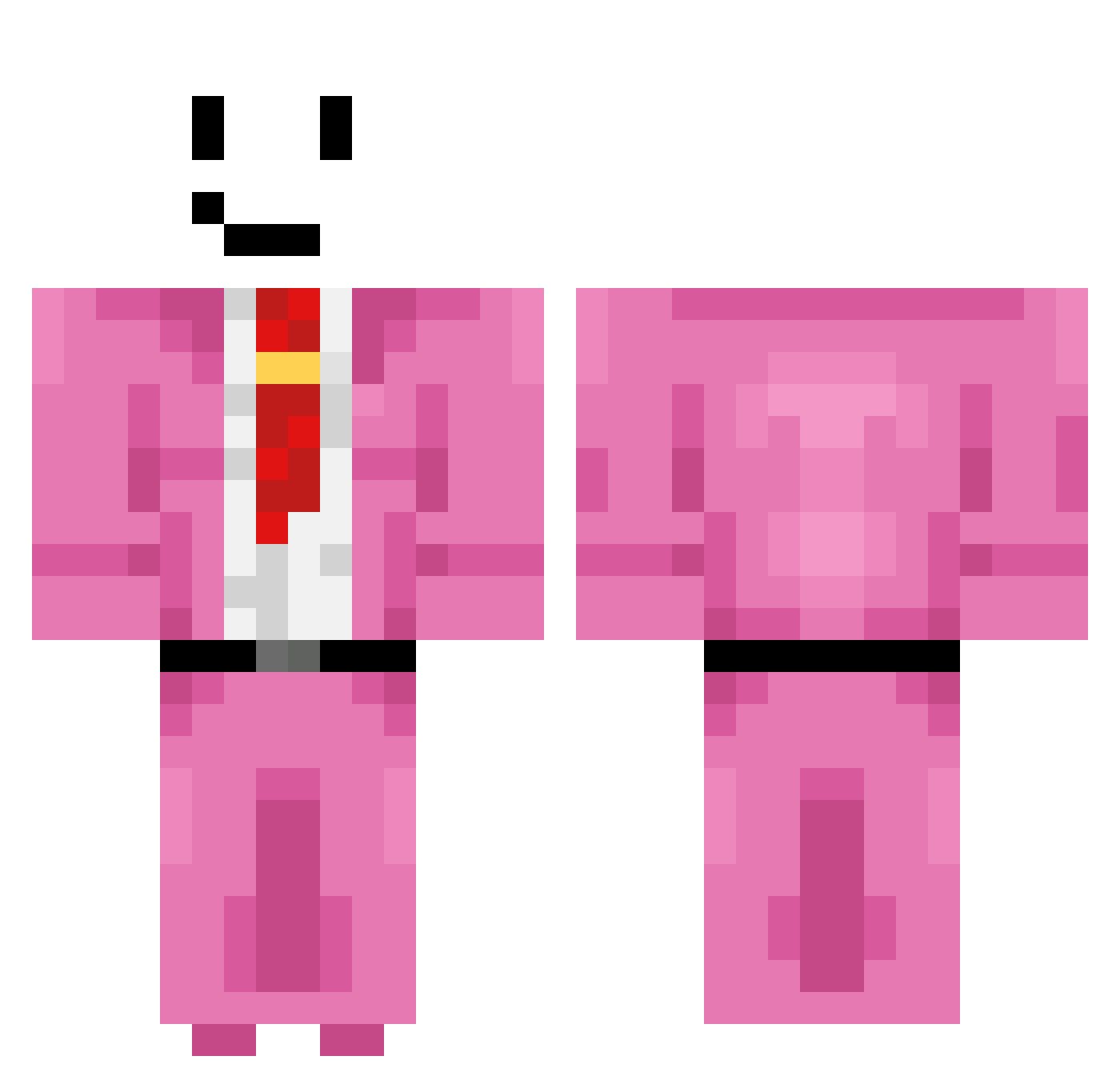 masika12309678 Minecraft skin, front and back view
