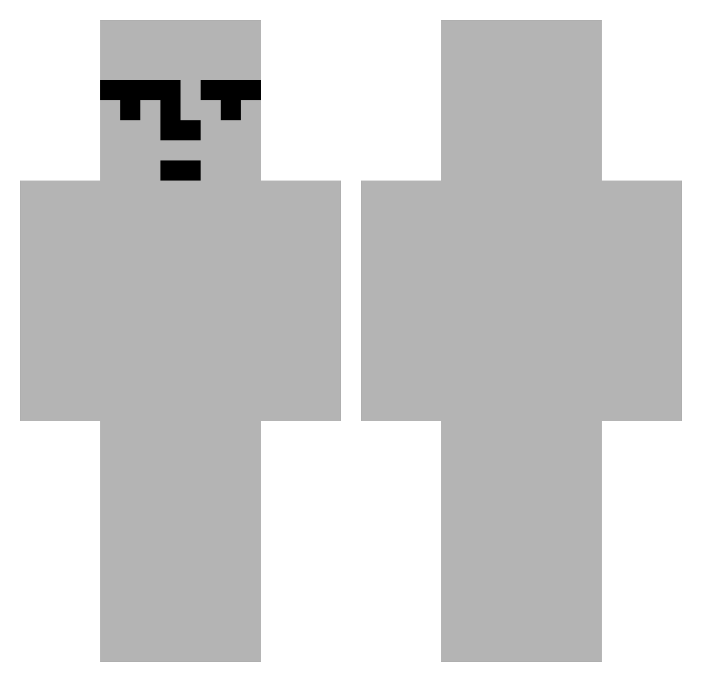 The_big_ounce09 Minecraft skin, front and back view