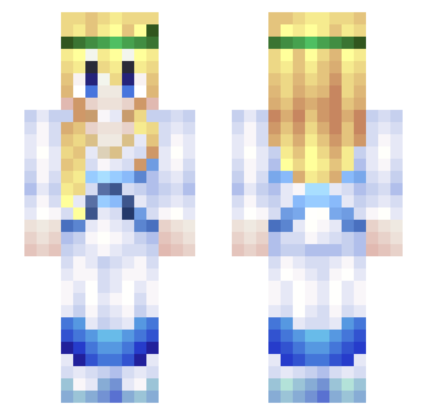 ars_Scratch_3256 Minecraft skin, front and back view