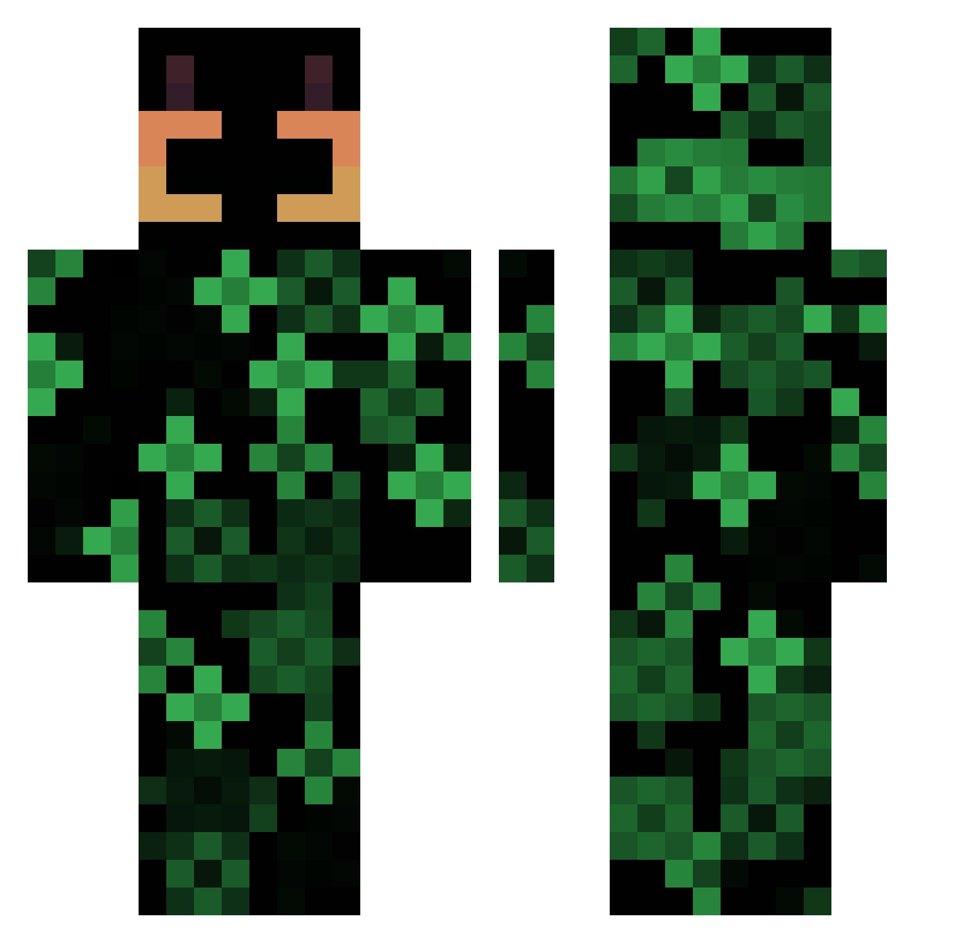 renthesorcerer Minecraft skin, front and back view