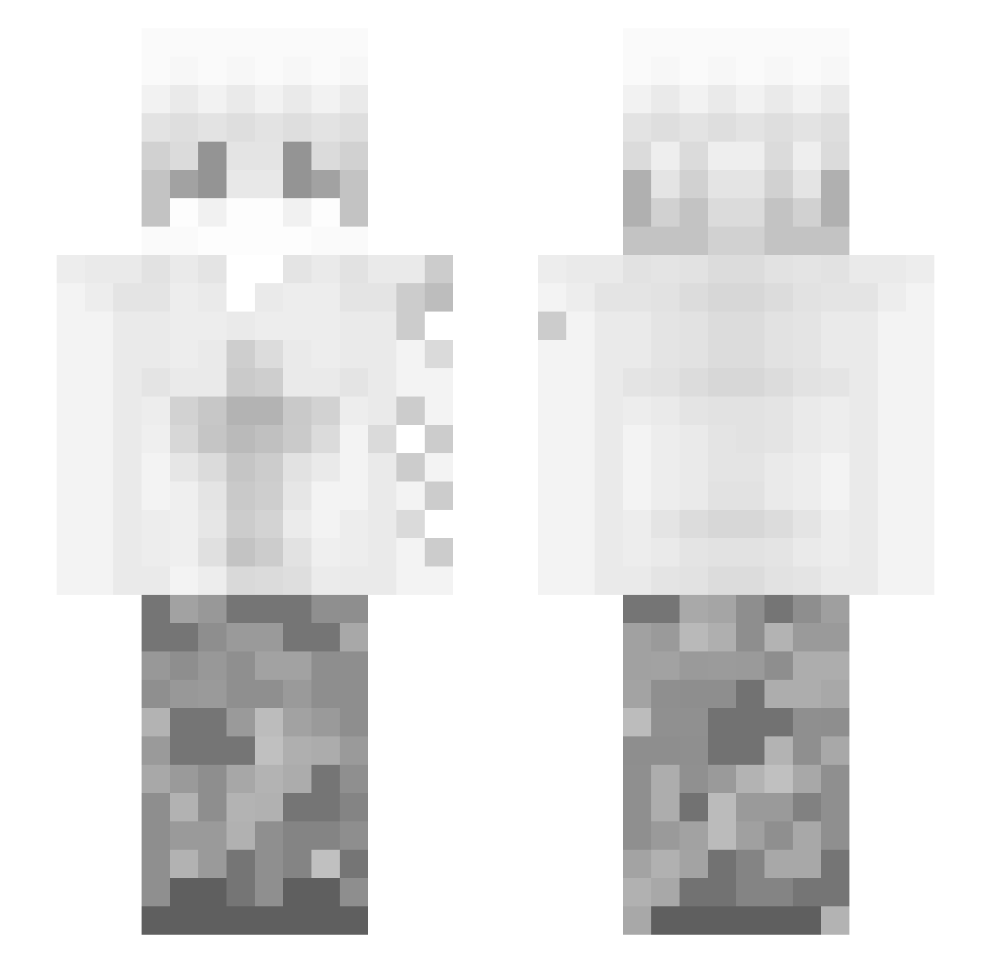 glixsin Minecraft skin, front and back view