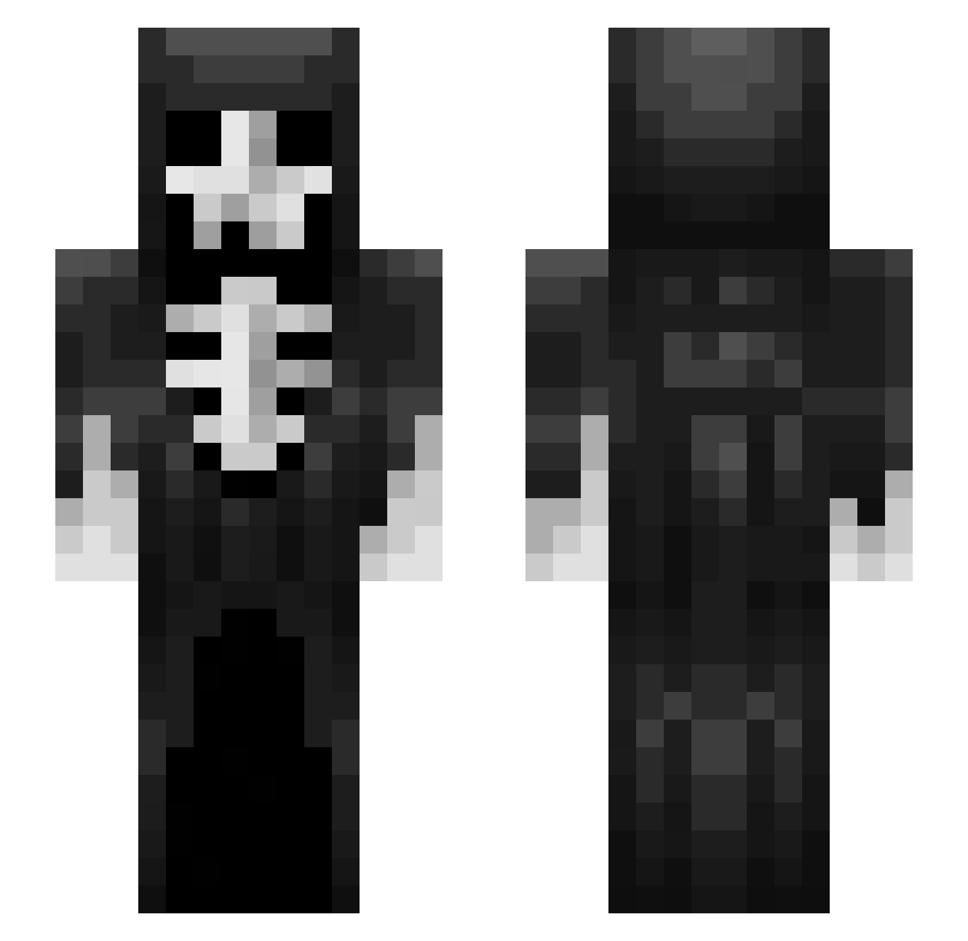 323Drago Minecraft skin, front and back view