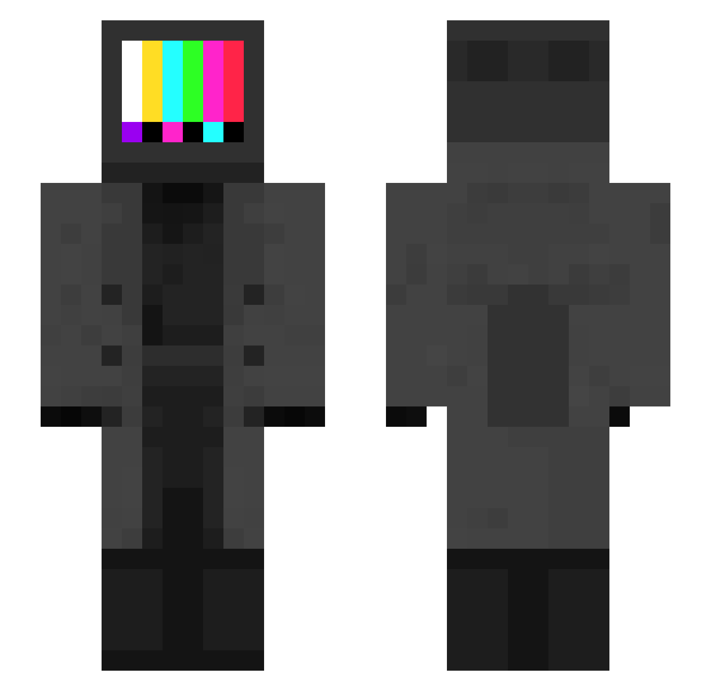 Kozriel_ Minecraft skin, front and back view