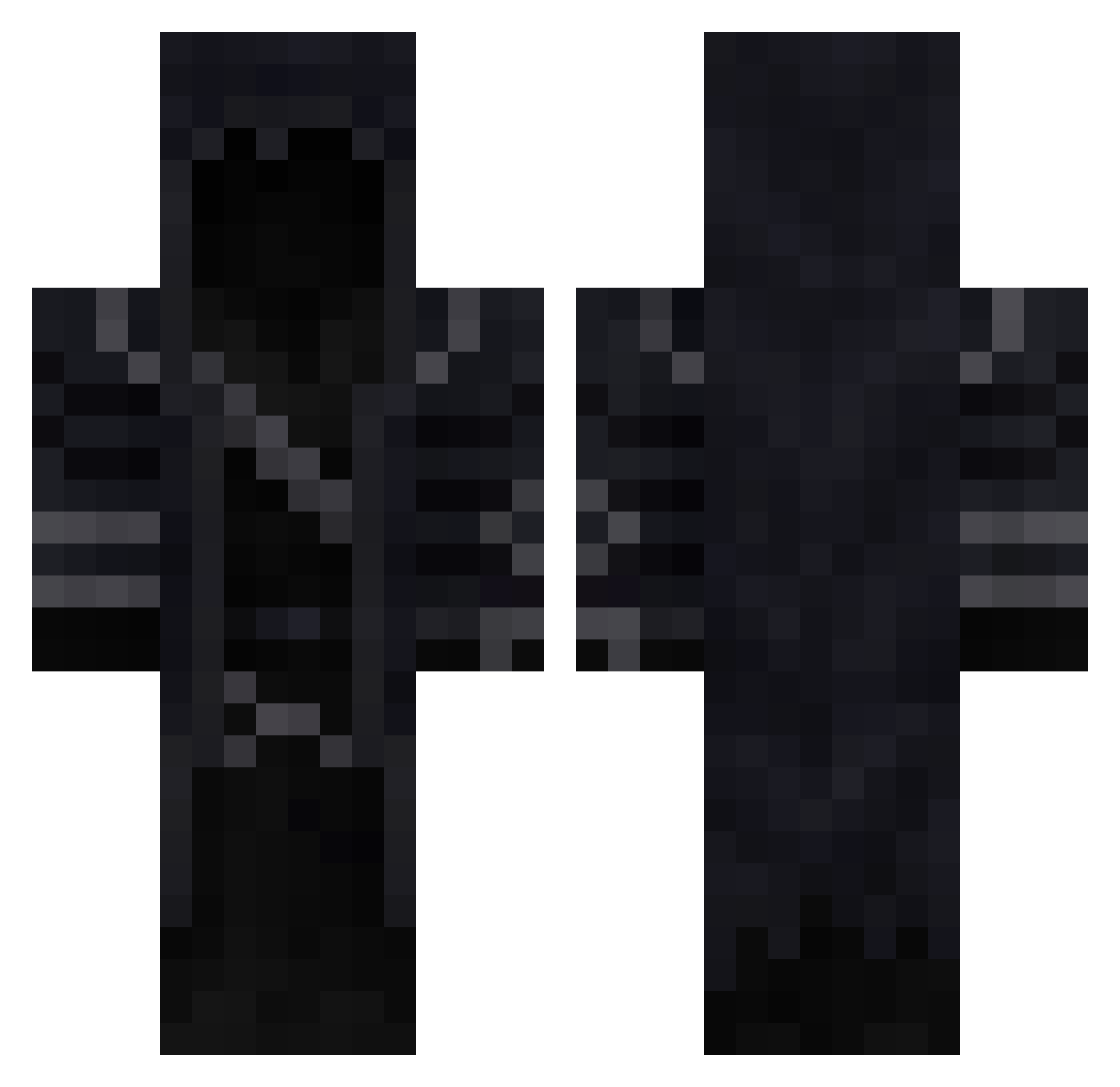Leewolf2 Minecraft skin, front and back view