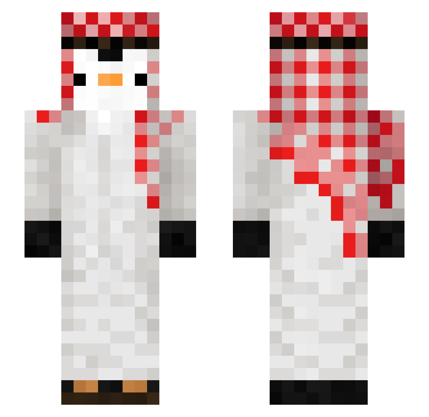 DeinDad808 Minecraft skin, front and back view