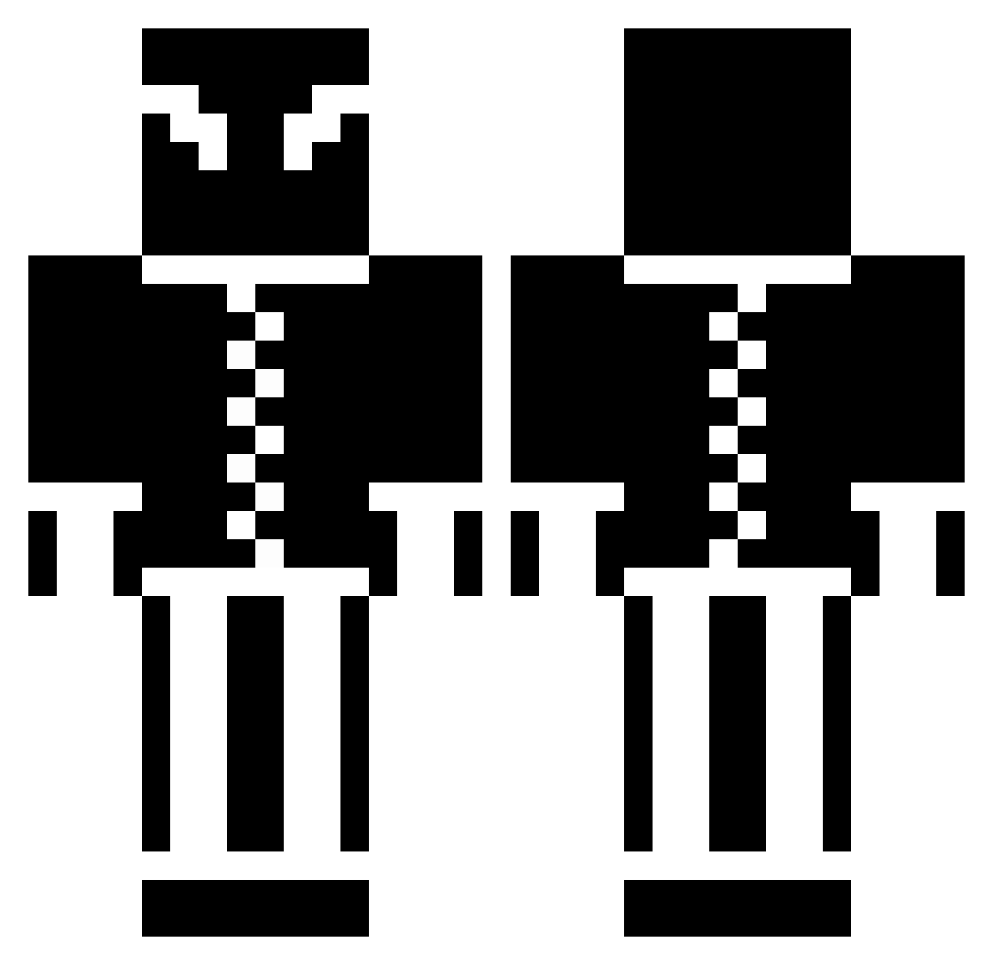 iOBigHappyOi Minecraft skin, front and back view