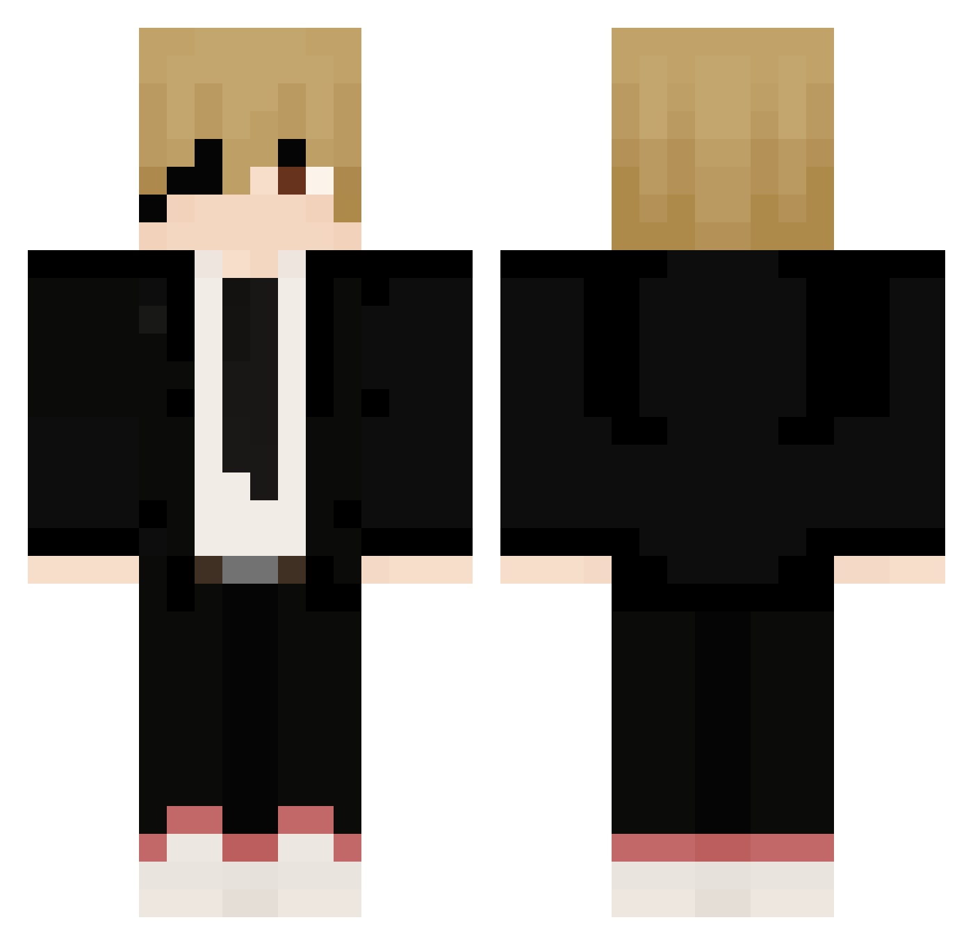 ROFLmachiine Minecraft skin, front and back view