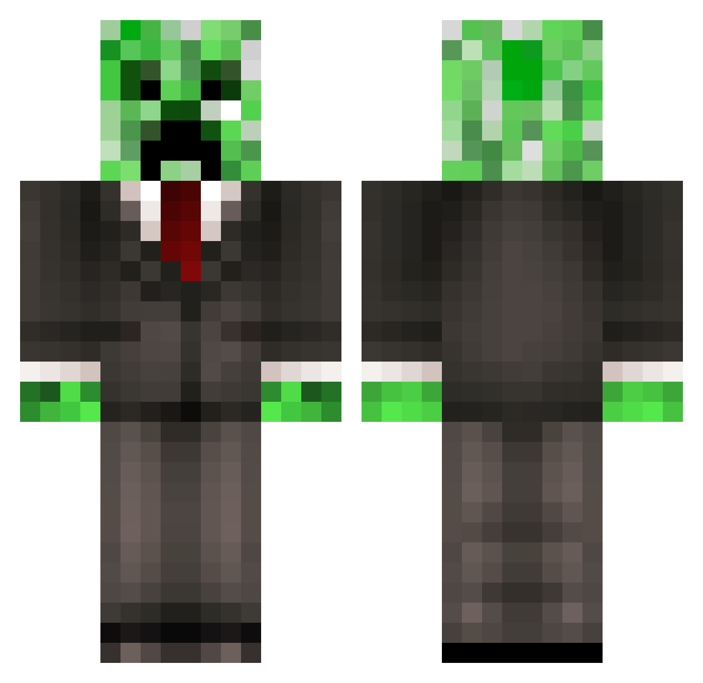 AbleOyster98 Minecraft skin, front and back view