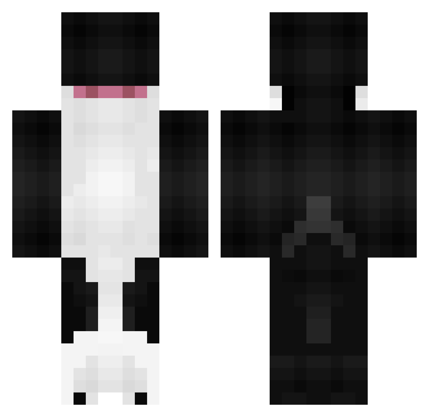 BiggestDipper Minecraft skin, front and back view