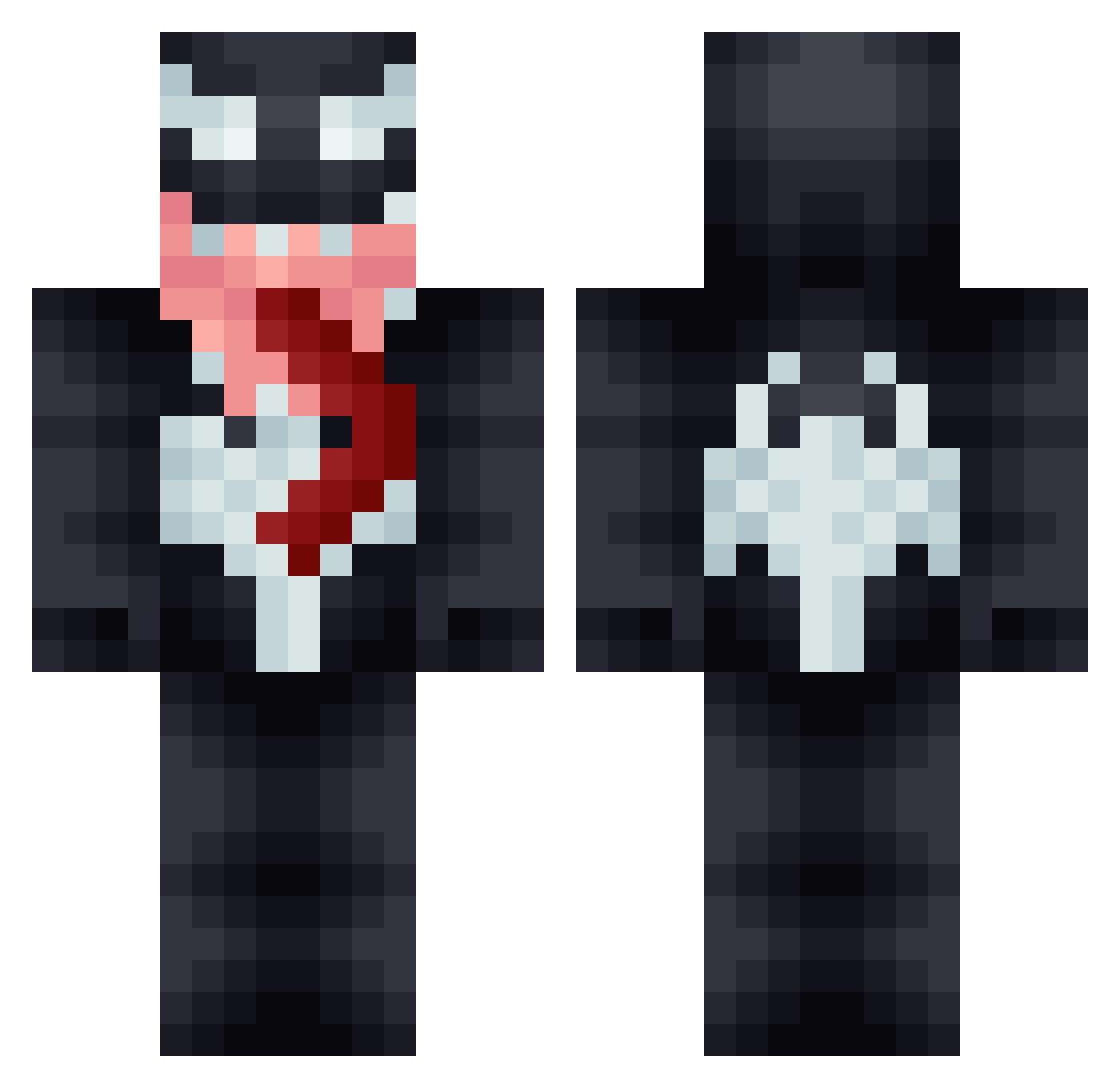 BraveEnough Minecraft skin, front and back view
