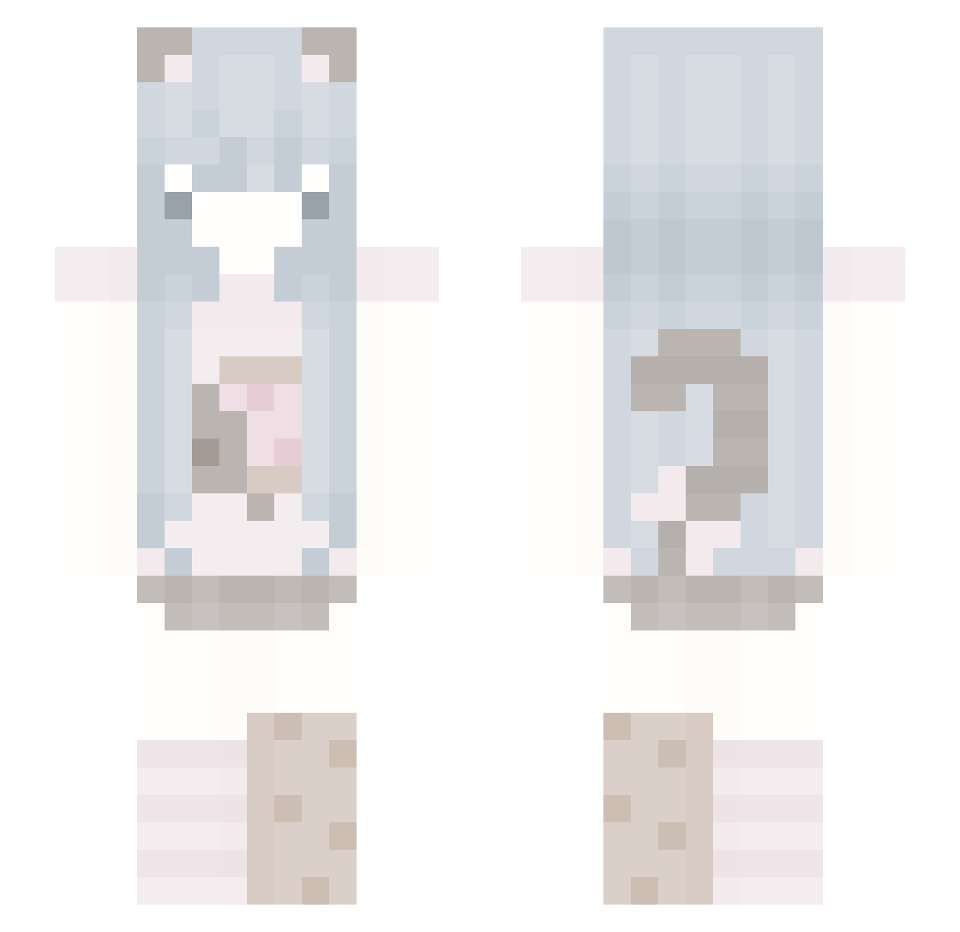 viboari Minecraft skin, front and back view